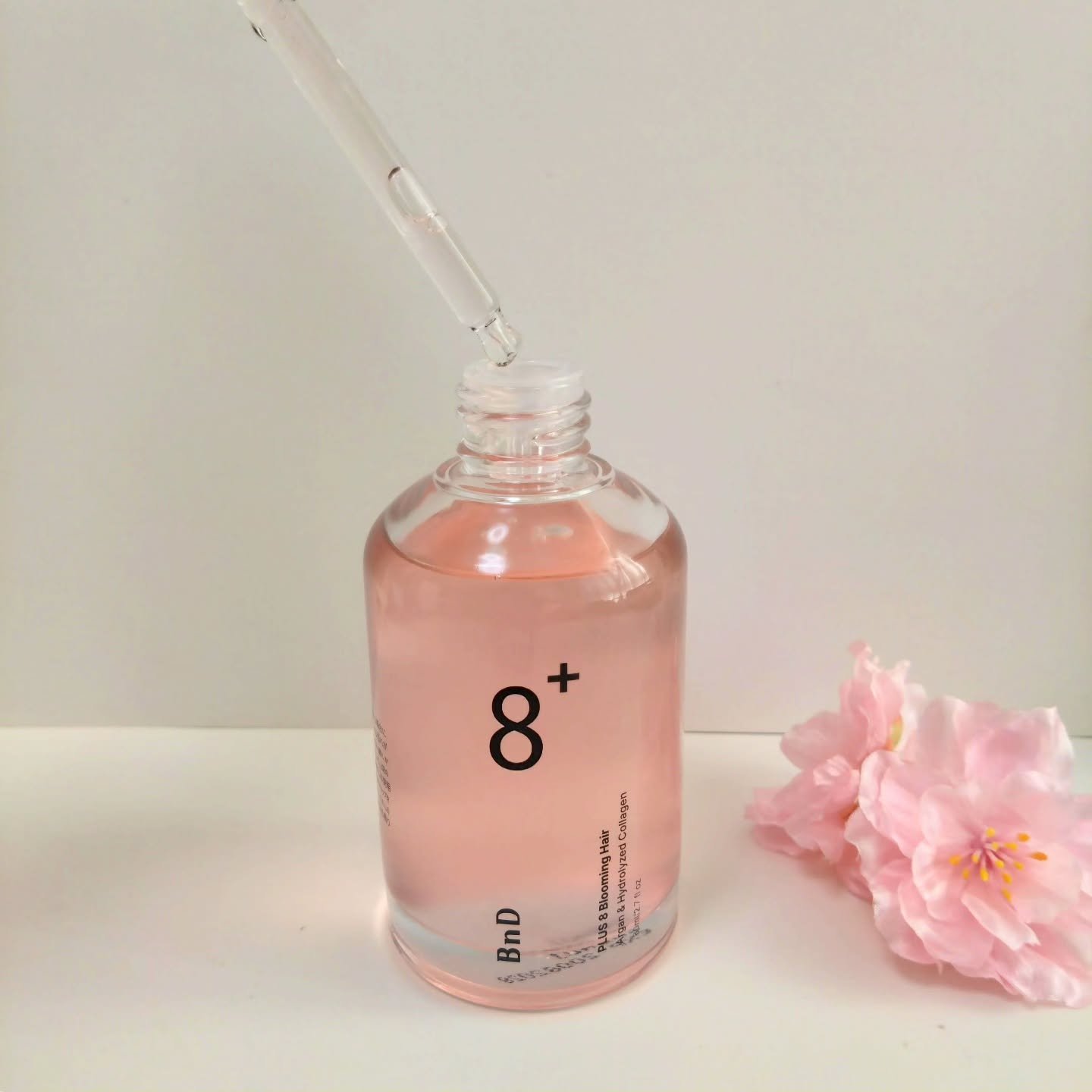 8+ブルーミングヘアオイル　ナチュラルフローラルの香り/BnD/ヘアオイルを使ったクチコミ（2枚目）