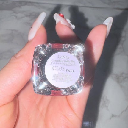 キャンドルライトジュレティント/LoNLy /リップティントを使ったクチコミ(5枚目)