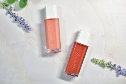 ウォーターグローリップティント 01 ベアピーチ(Bare Peach)/INGA/リップティントを使ったクチコミ(1枚目)