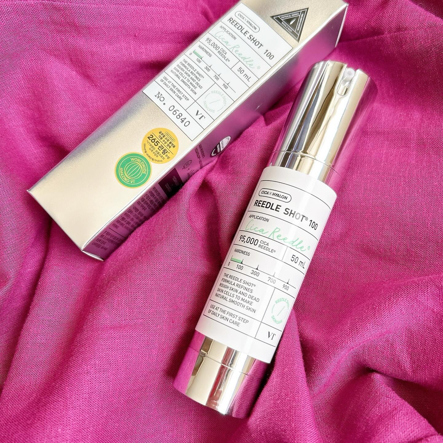 VT リードルショット100のクチコミ「VT 
リードルショット100

話題になっているVTのマイクロニードル配合のスキンケア🌿
1.....」（1枚目）