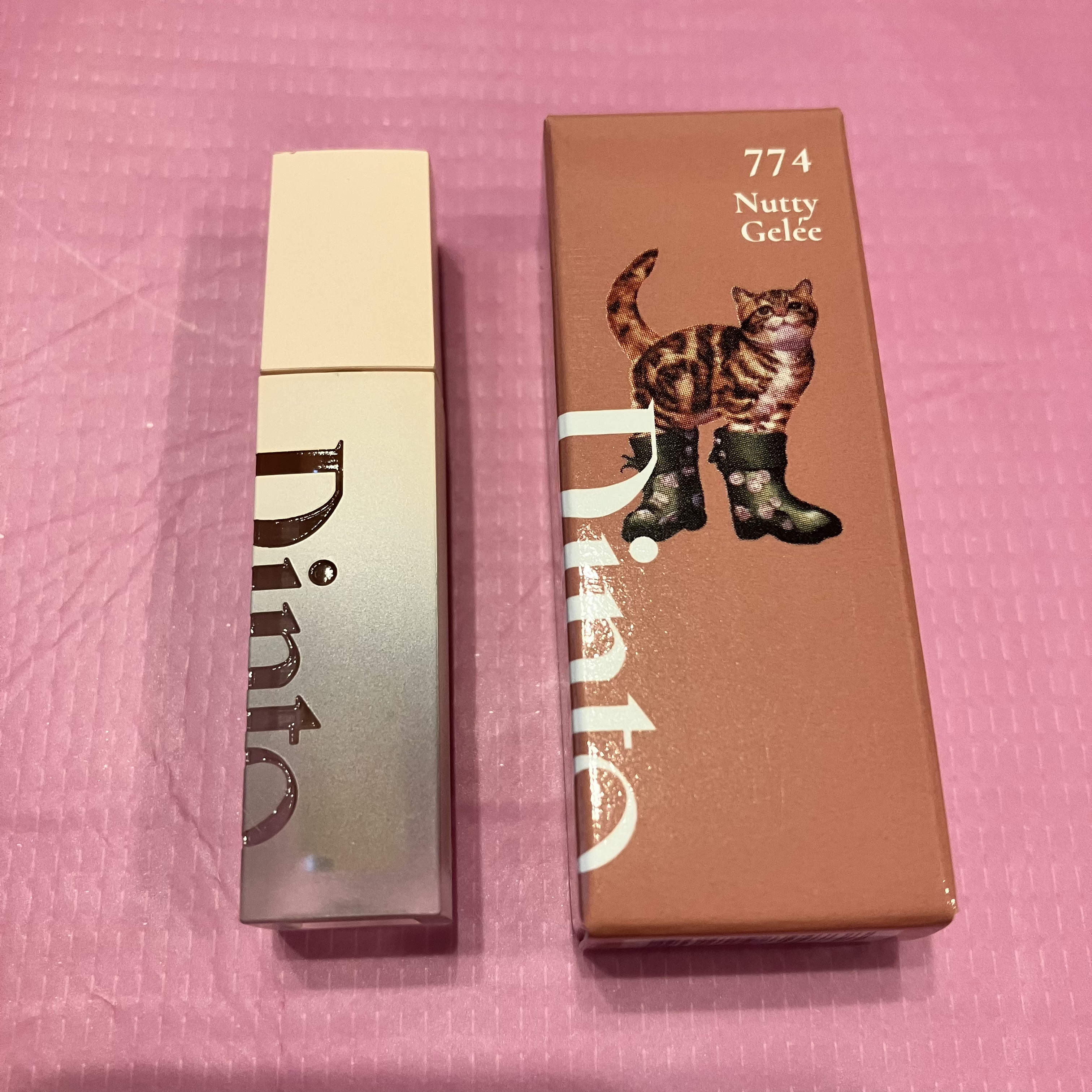 （ル・シャ ボテコレクション）ブラーゼリーボリュームリップティント 774 Nutty Gelée/Dinto/リップティントを使ったクチコミ（1枚目）