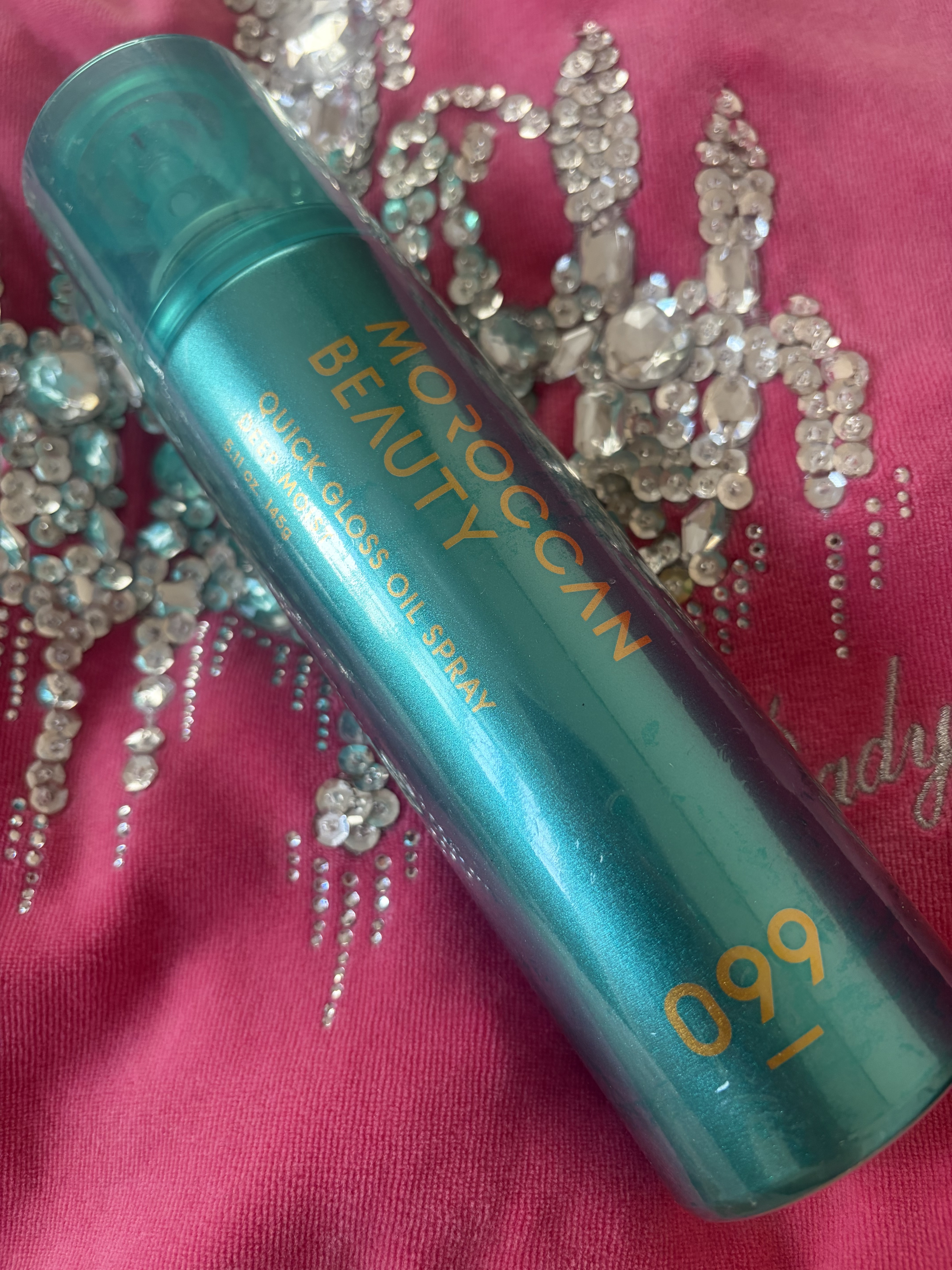 モロッカンビューティ ディープモイスト クイックグロス オイルスプレー 145g/モロッカンビューティ/ヘアスプレーを使ったクチコミ（1枚目）