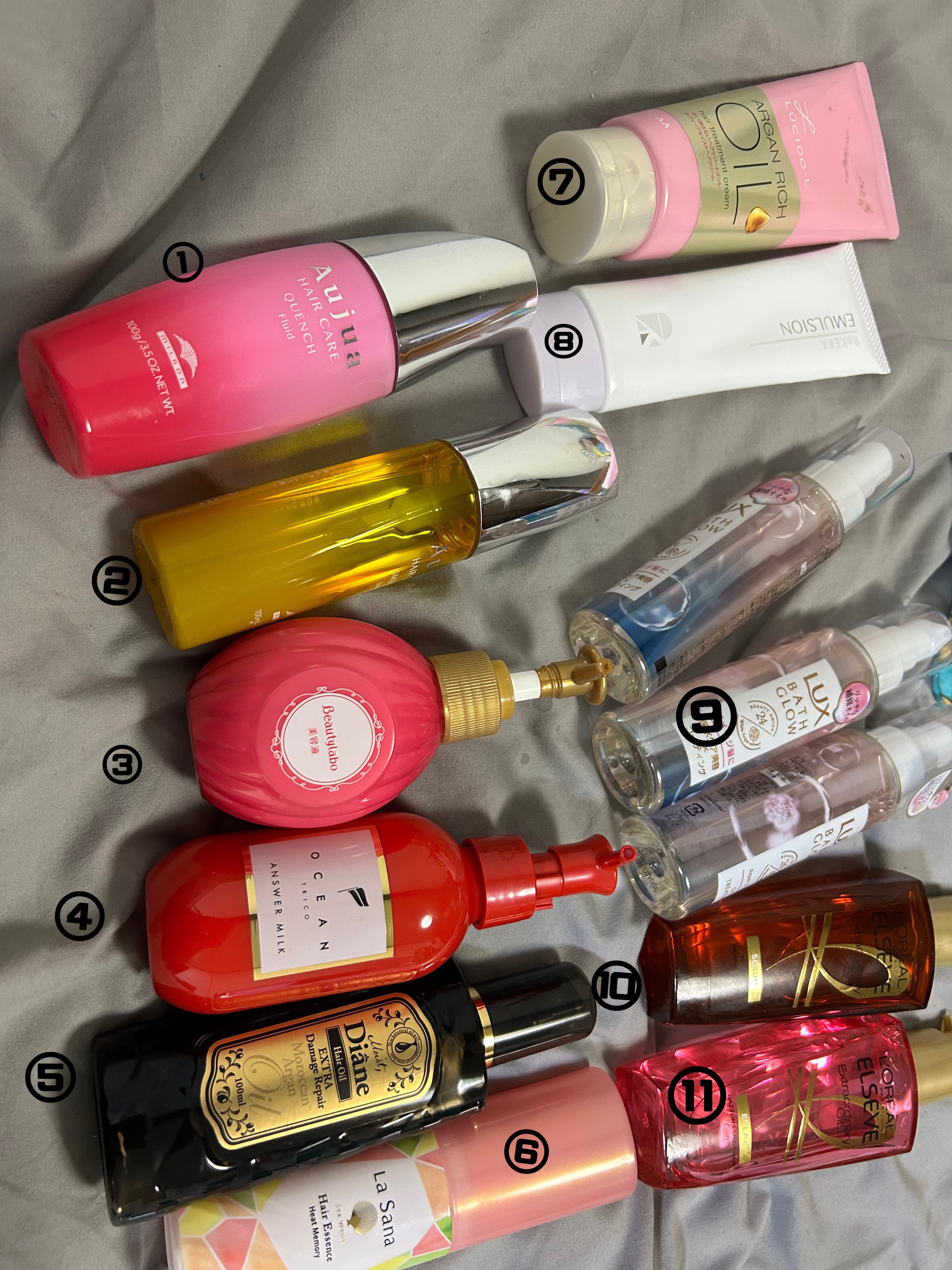 ラサーナ 海藻 ヘア エッセンス ヒートメモリー ピンクグレープフルーツの香り/ラサーナ/ヘアオイルを使ったクチコミ（2枚目）