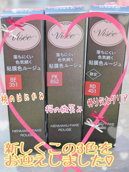 ネンマクフェイク ルージュ/Visée/口紅を使ったクチコミ(2枚目)