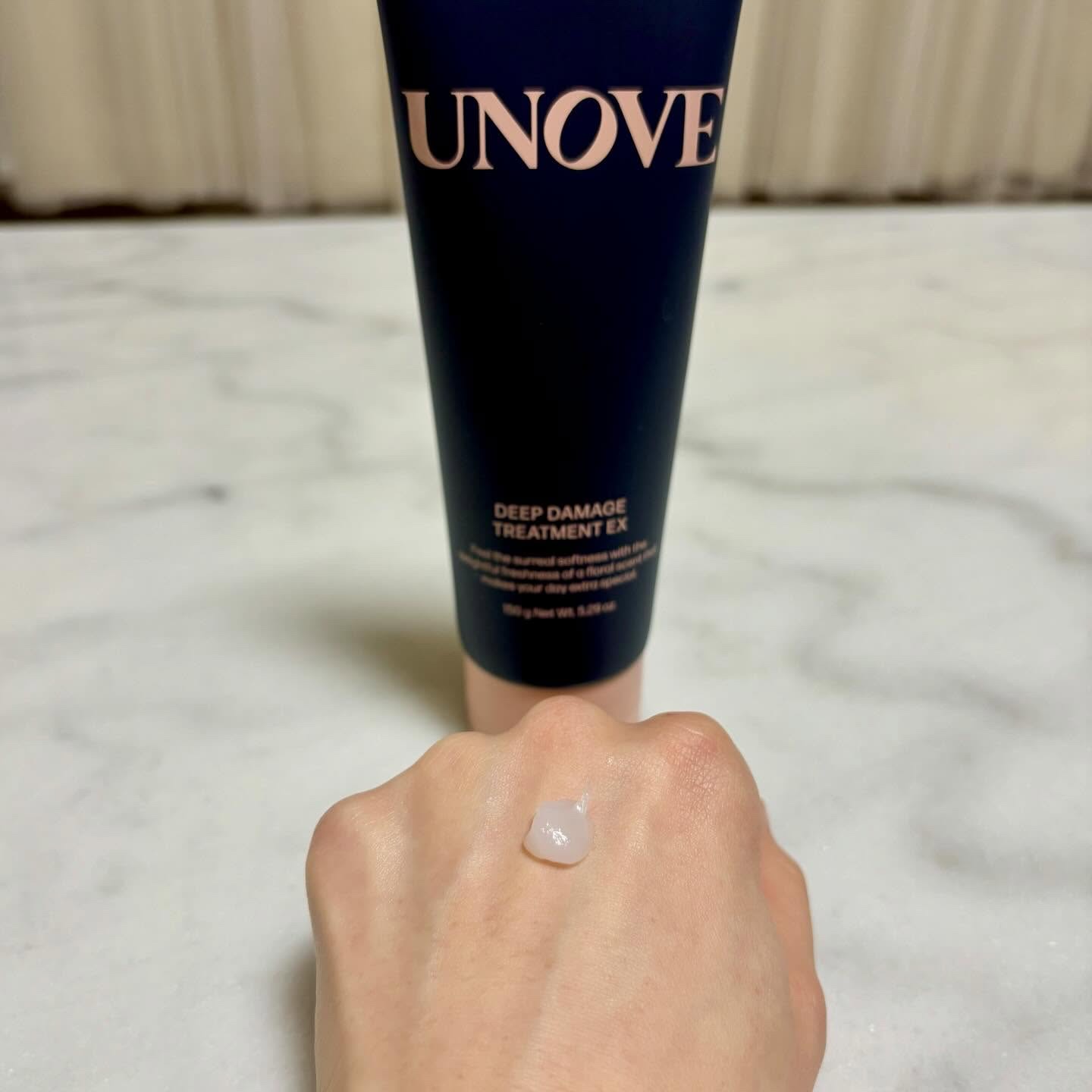 ディープダメージトリートメントEX/UNOVE/洗い流すヘアトリートメントを使ったクチコミ（2枚目）