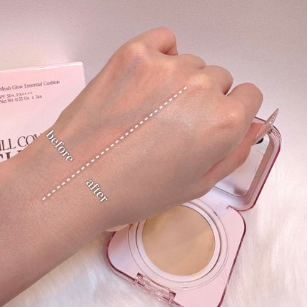 キルカバー メッシュ グロウ エッセンシャル クッション/CLIO/クッションファンデーションを使ったクチコミ(2枚目)