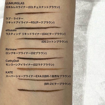 スキルレスライナー/LUMIURGLAS/リキッドアイライナーを使ったクチコミ(4枚目)