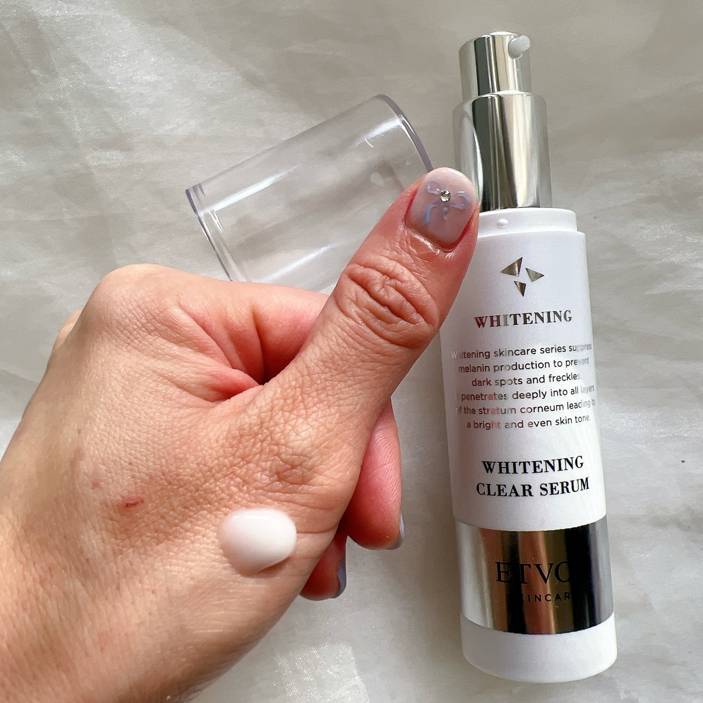 ホワイトニングクリアセラム/エトヴォス/美容液を使ったクチコミ（2枚目）