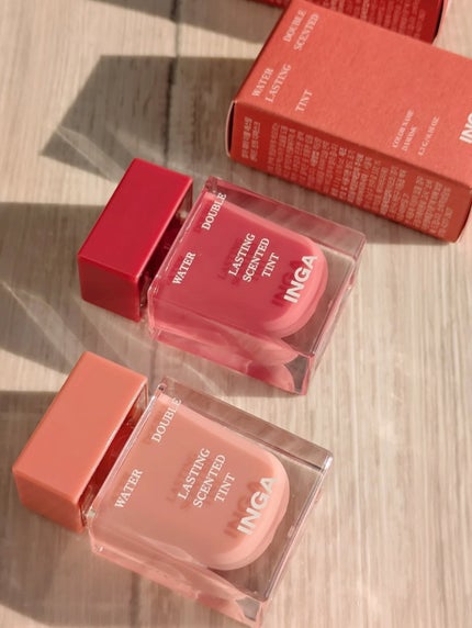 ウォーターダブルラスティングセンティッドティント/INGA/リップティントを使ったクチコミ(4枚目)