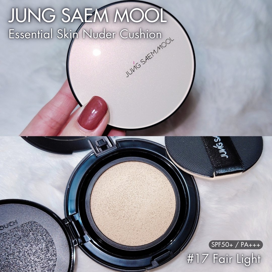 エッセンシャル スキン ヌーダー クッション Fair Light(本体のみ)/JUNG SAEM MOOL/クッションファンデーションを使ったクチコミ（1枚目）