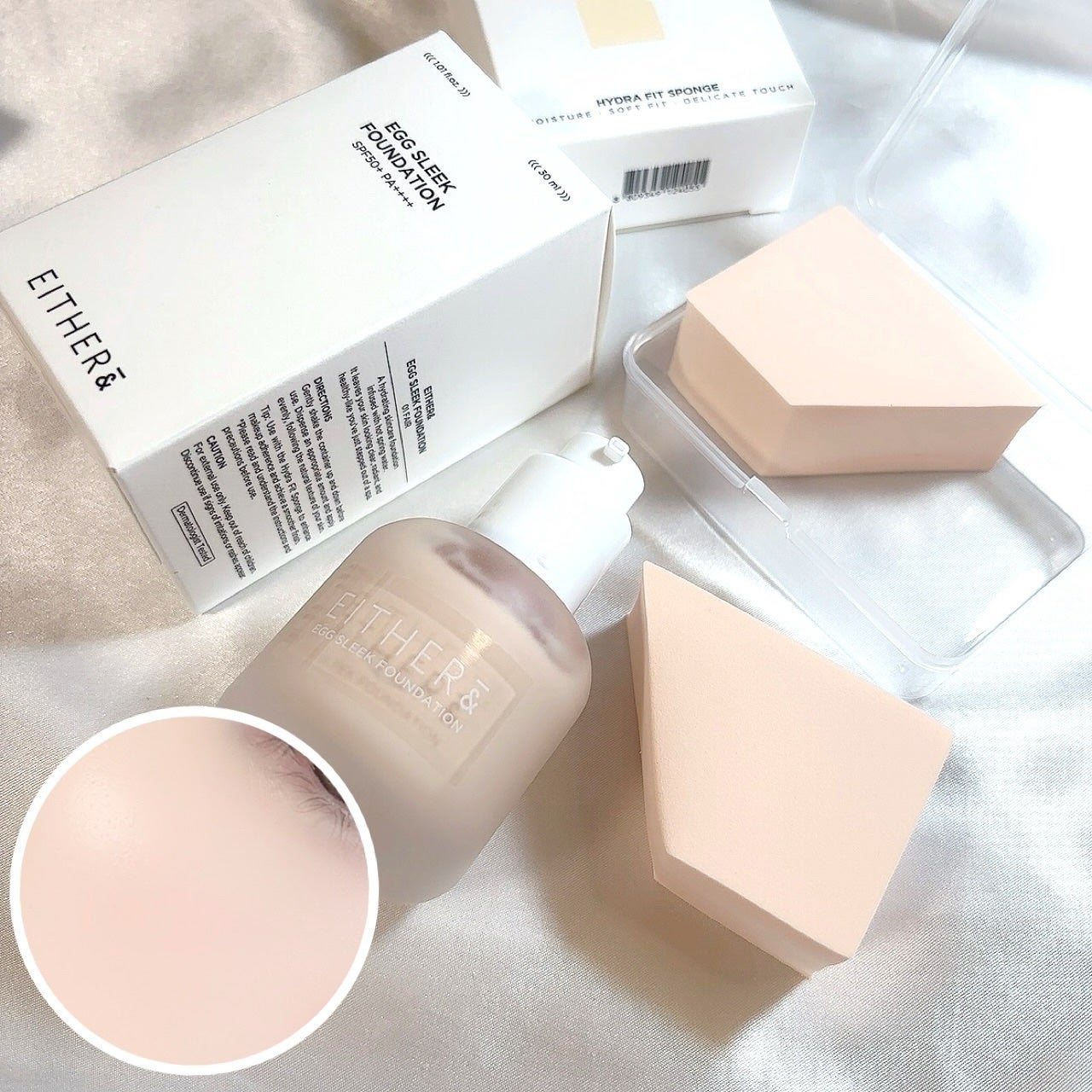 エッグスリックファンデーション/EITHER&/リキッドファンデーションを使ったクチコミ(2枚目)