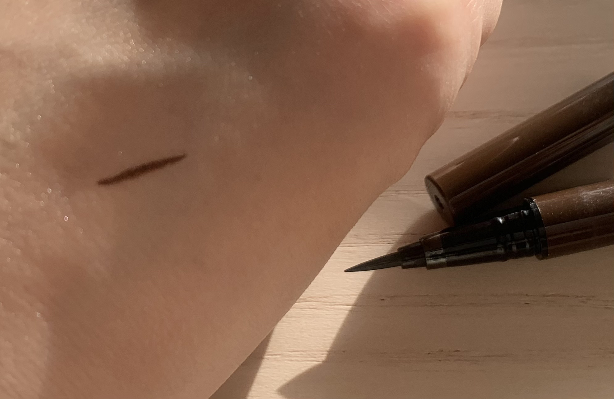 K-パレット リアルラスティングアイライナー24hWPのクチコミ「リピします！
にじまず描きやすい🥰コスパ◎なブラウンライナー💕

K-パレット　
リアルラステ.....」（2枚目）