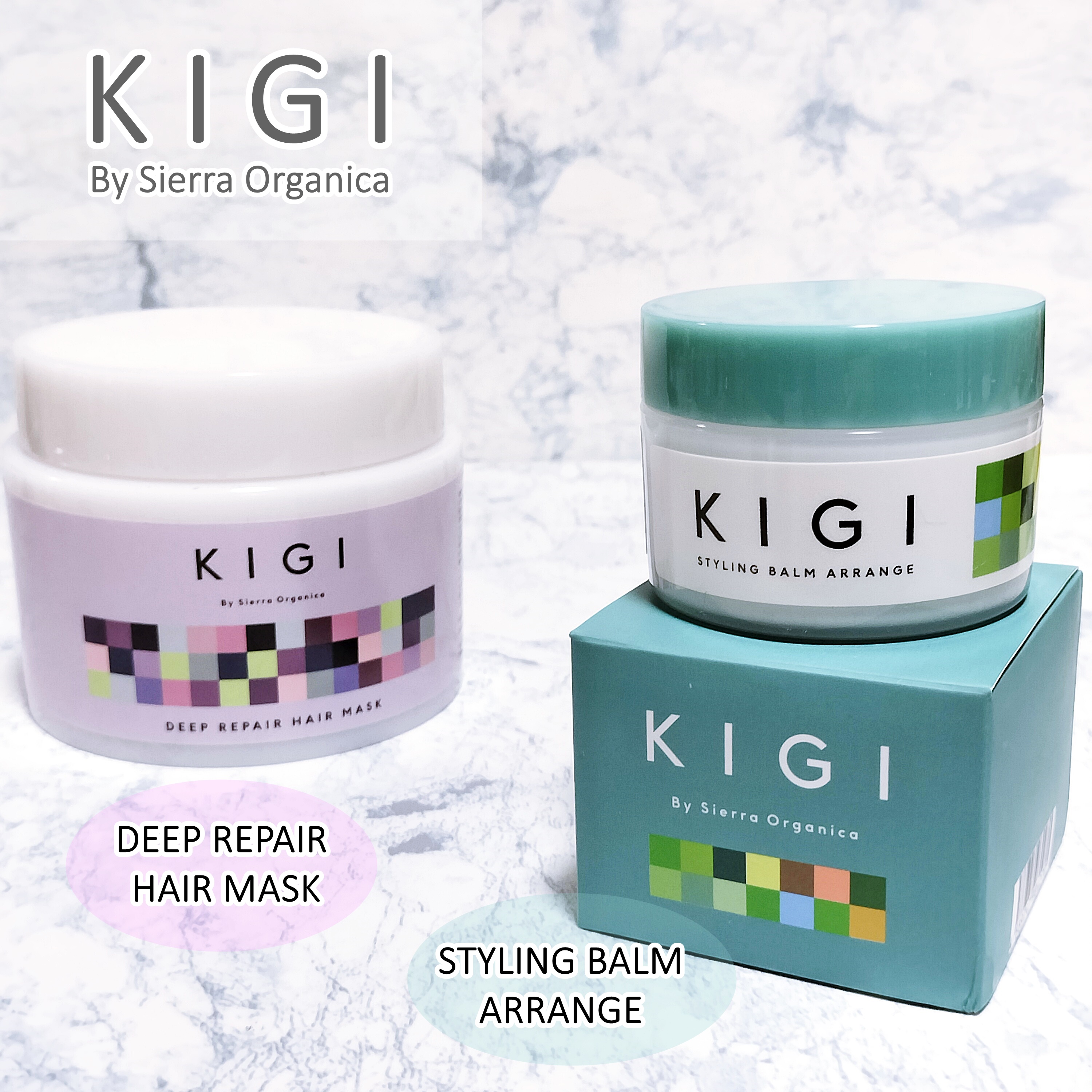 サロン品質のボタニカルケア
KIGI By Sierra Organica
キギ バイ シエラ オーガニカの



KIGI DEEP REPAIR HAIR MASK
キギ オーガニカ ディープリペアヘアマスク
KIGI STYLING 