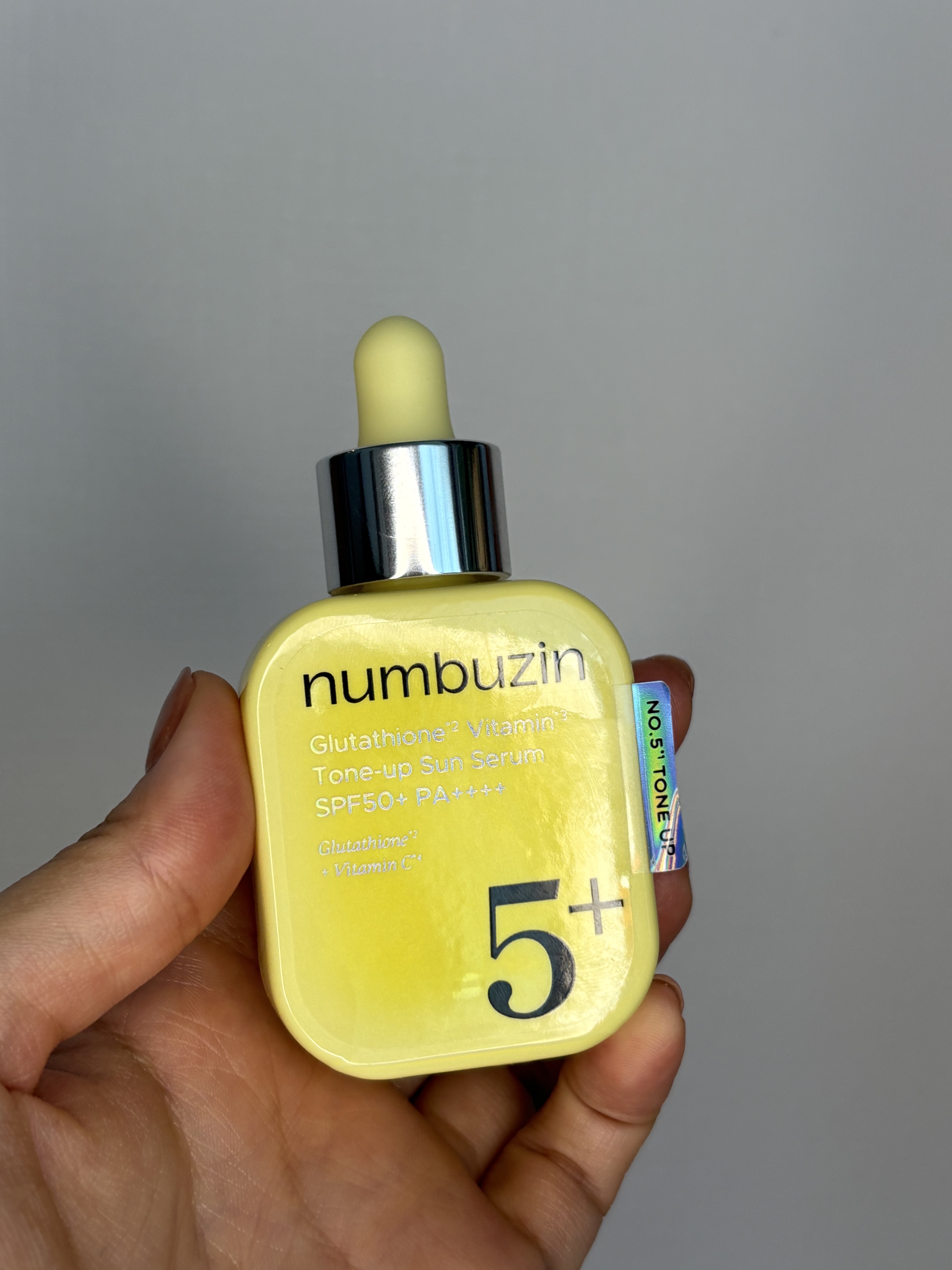 5番 白玉グルタチオンCトーンアップベース SPF50+ PA++++/numbuzin/化粧下地を使ったクチコミ（1枚目）