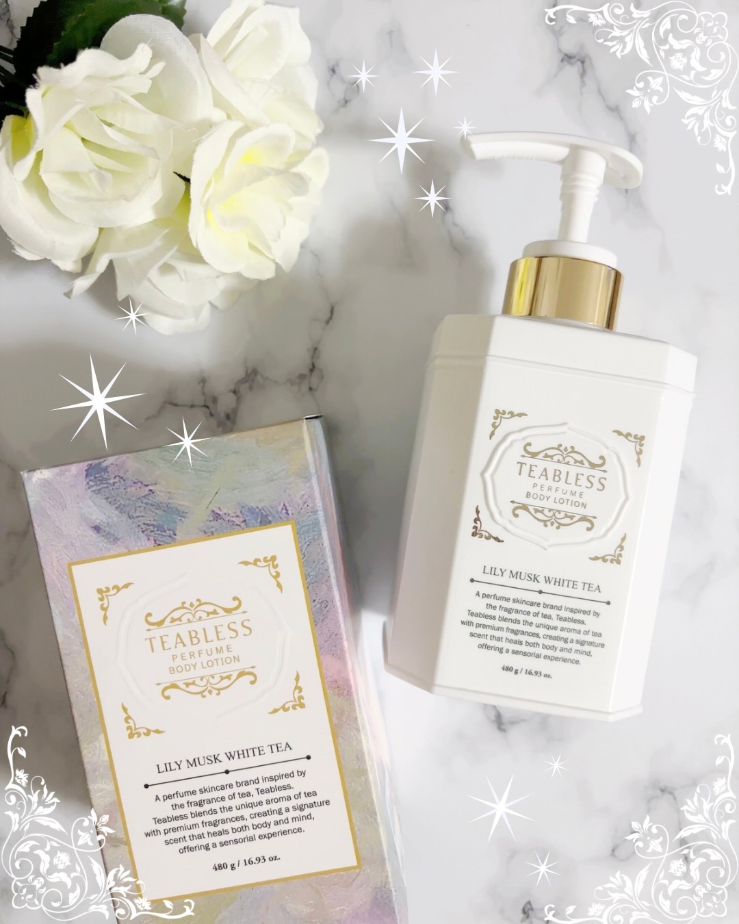 パフュームボディローション リリィムスクホワイトティー/TEABLESS/ボディローションを使ったクチコミ（2枚目）