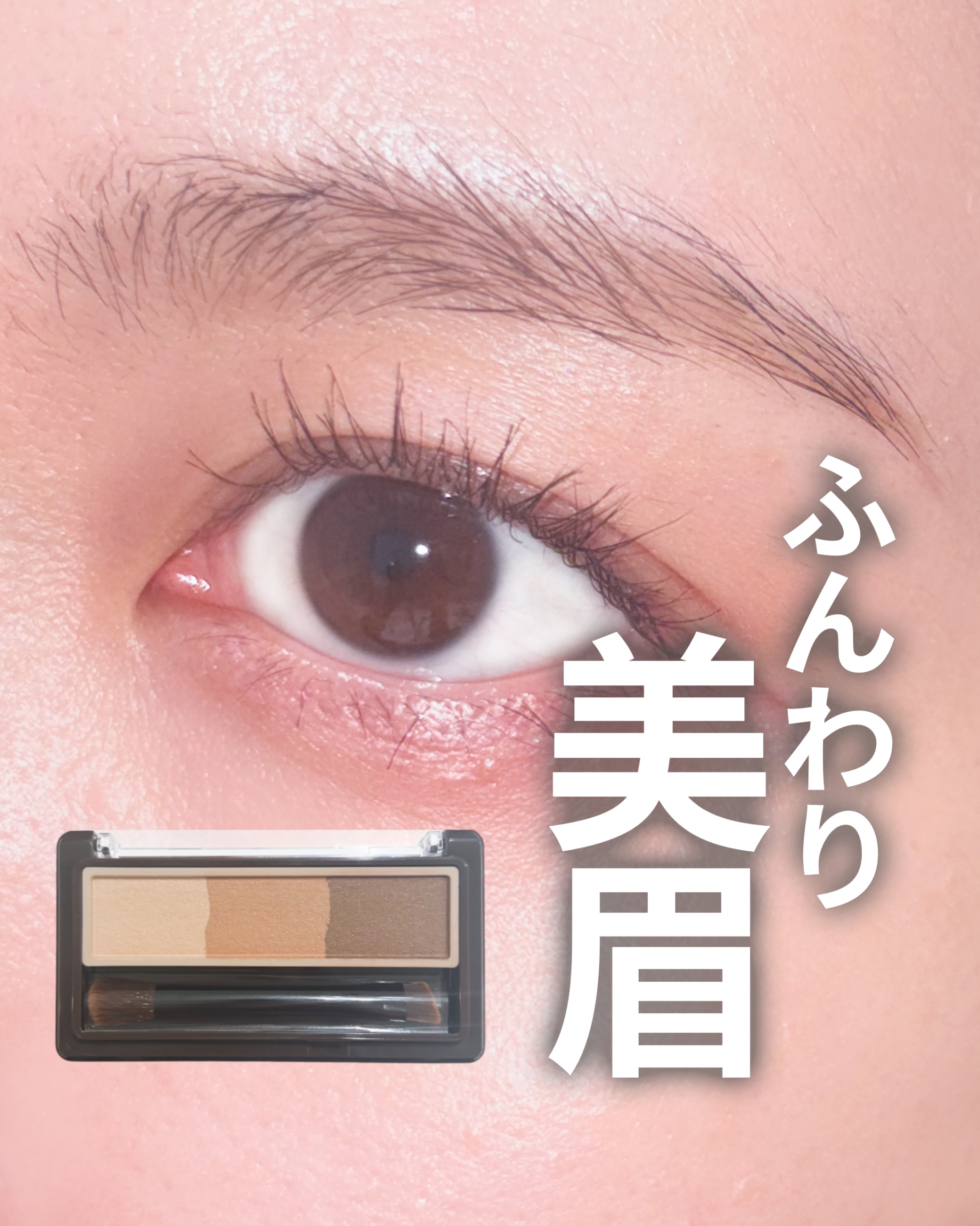 アイブロウ&シェードパウダー/CEZANNE/パウダーアイブロウを使ったクチコミ（1枚目）