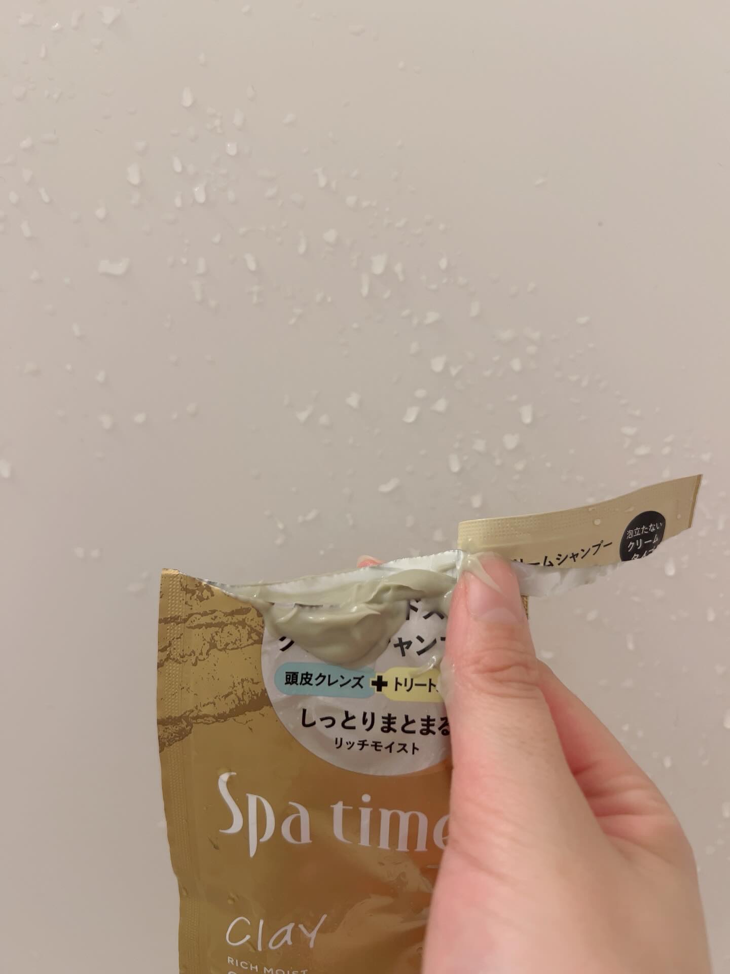 Spa time スパタイム クリームシャンプー （リッチモイスト）のクチコミ「KOSE様のSpatimeをお試しさせていただきましたʚ♥ɞ  #PR @kosecosmep.....」（2枚目）