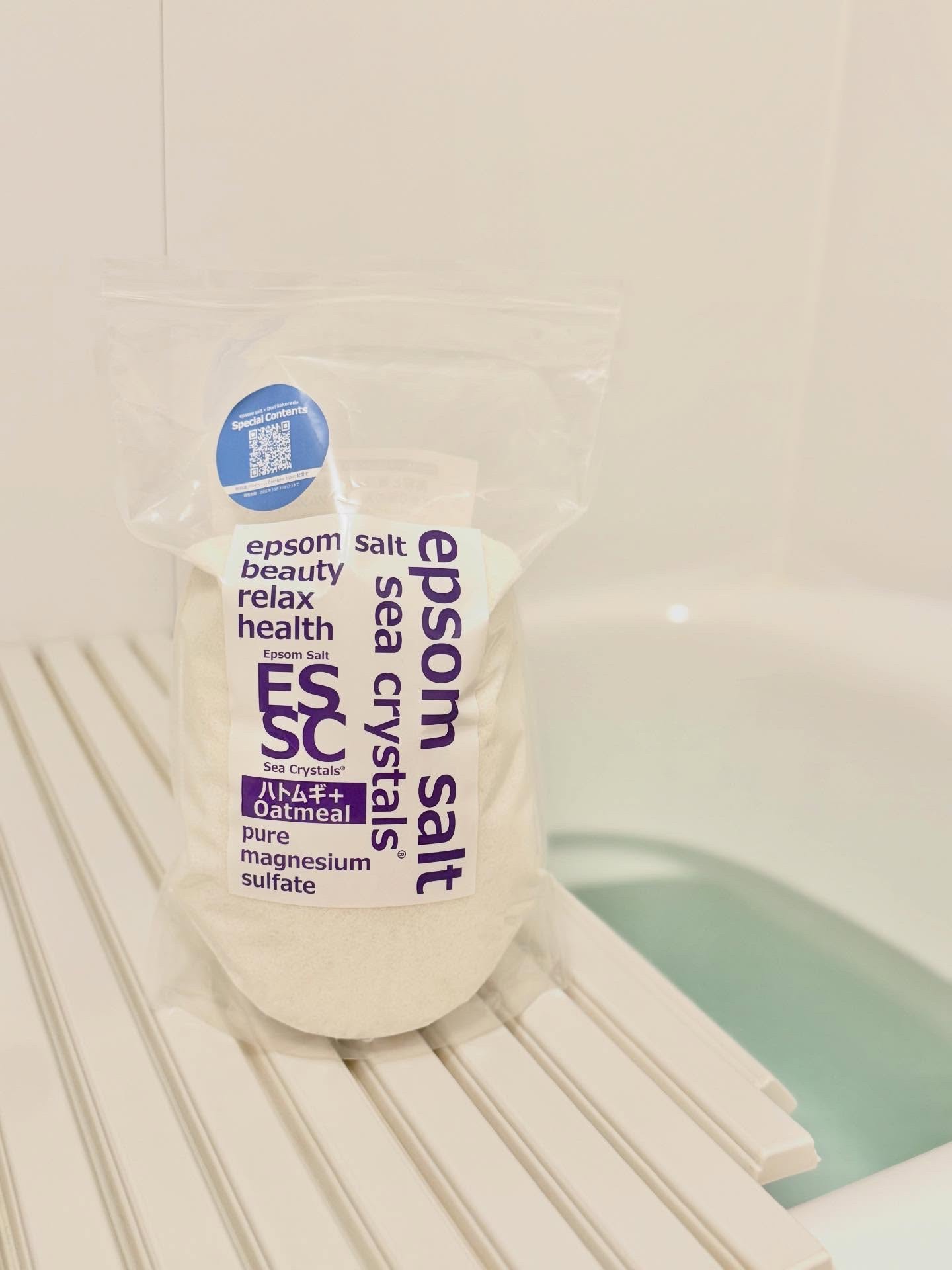 シークリスタルス エプソムソルト ハトムギオートミール/sea crystals/入浴剤を使ったクチコミ（2枚目）