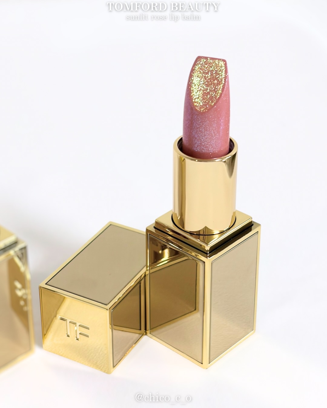 サンリット ローズ リップ バーム/TOM FORD BEAUTY/口紅を使ったクチコミ（2枚目）