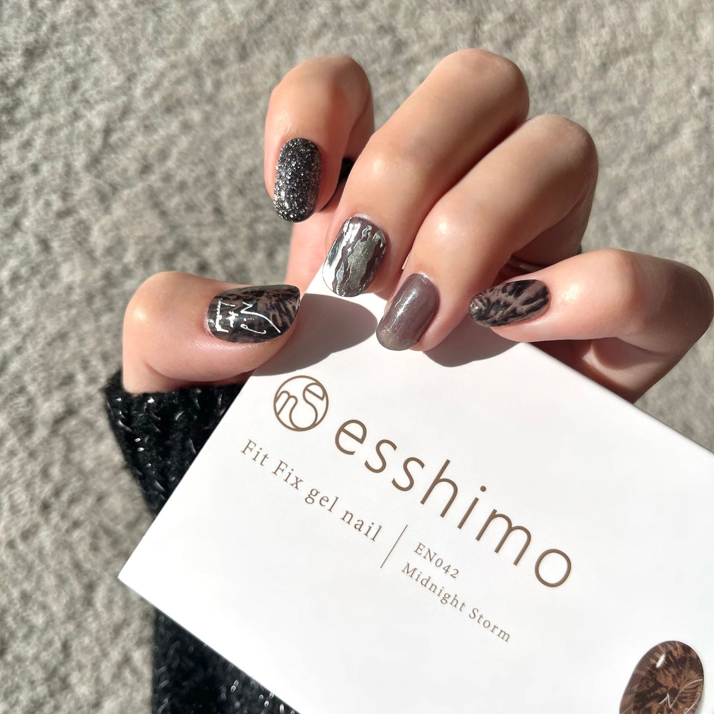 フィットフィックスジェルネイル/esshimo/ネイルシールを使ったクチコミ(1枚目)