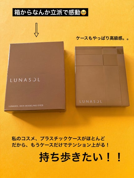 LUNASOL スキンモデリングアイズのクチコミ「
LUNASOL
スキンモデリングアイズ
01 Beige Beige
🎍新年初投稿です!.....」(2枚目)
