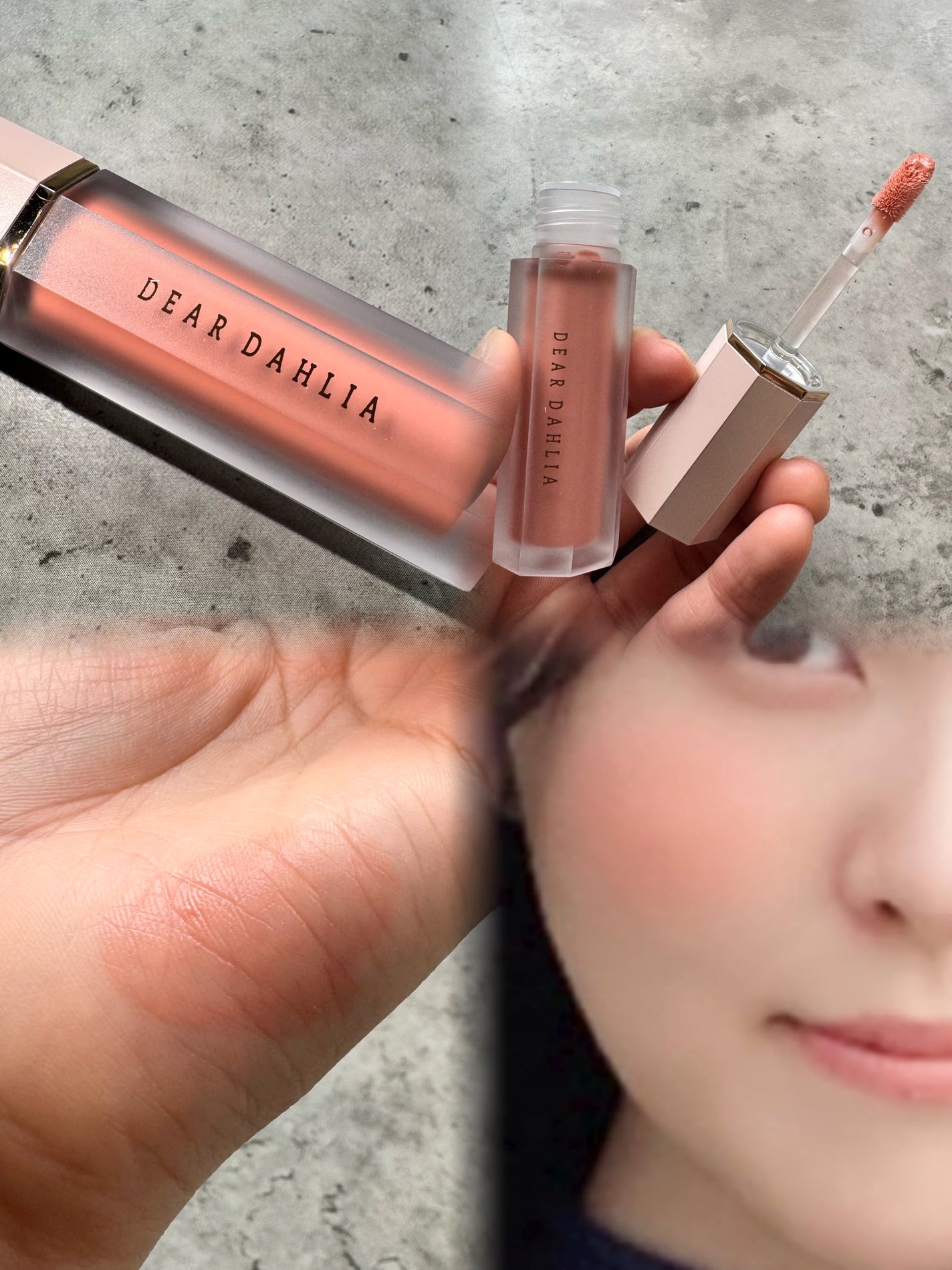 ペタルドロップリキッドブラッシャー/DEAR DAHLIA/リキッドチークを使ったクチコミ(2枚目)