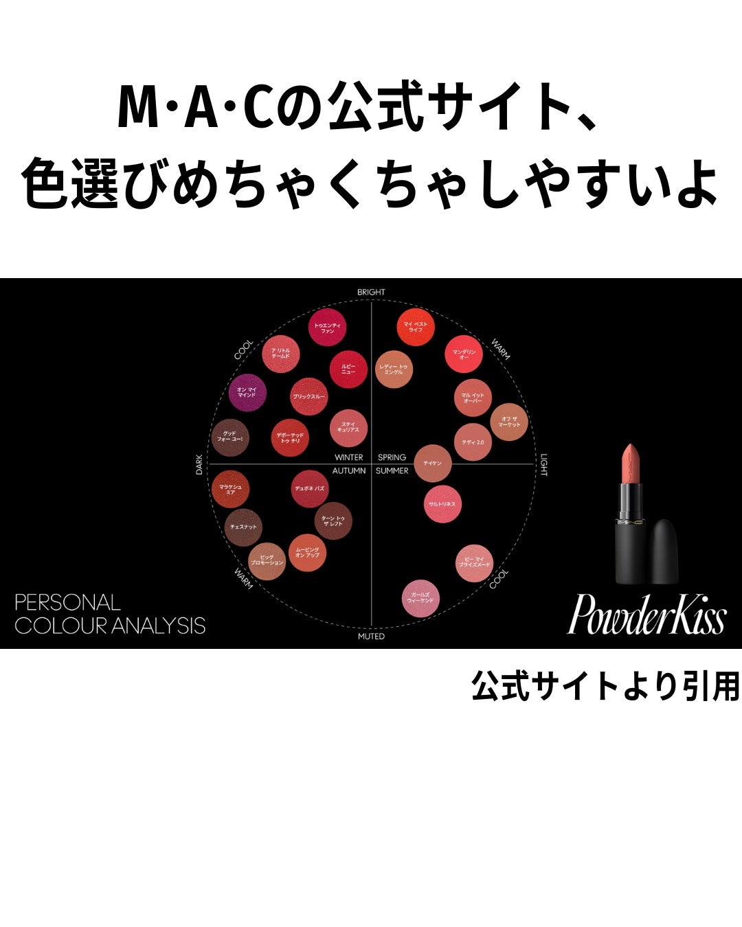 パウダー キス ヘイジー マット リップスティック/M・A・C/口紅を使ったクチコミ(8枚目)