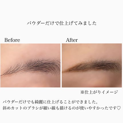 アイブロウ&シェードパウダー/CEZANNE/パウダーアイブロウを使ったクチコミ(3枚目)