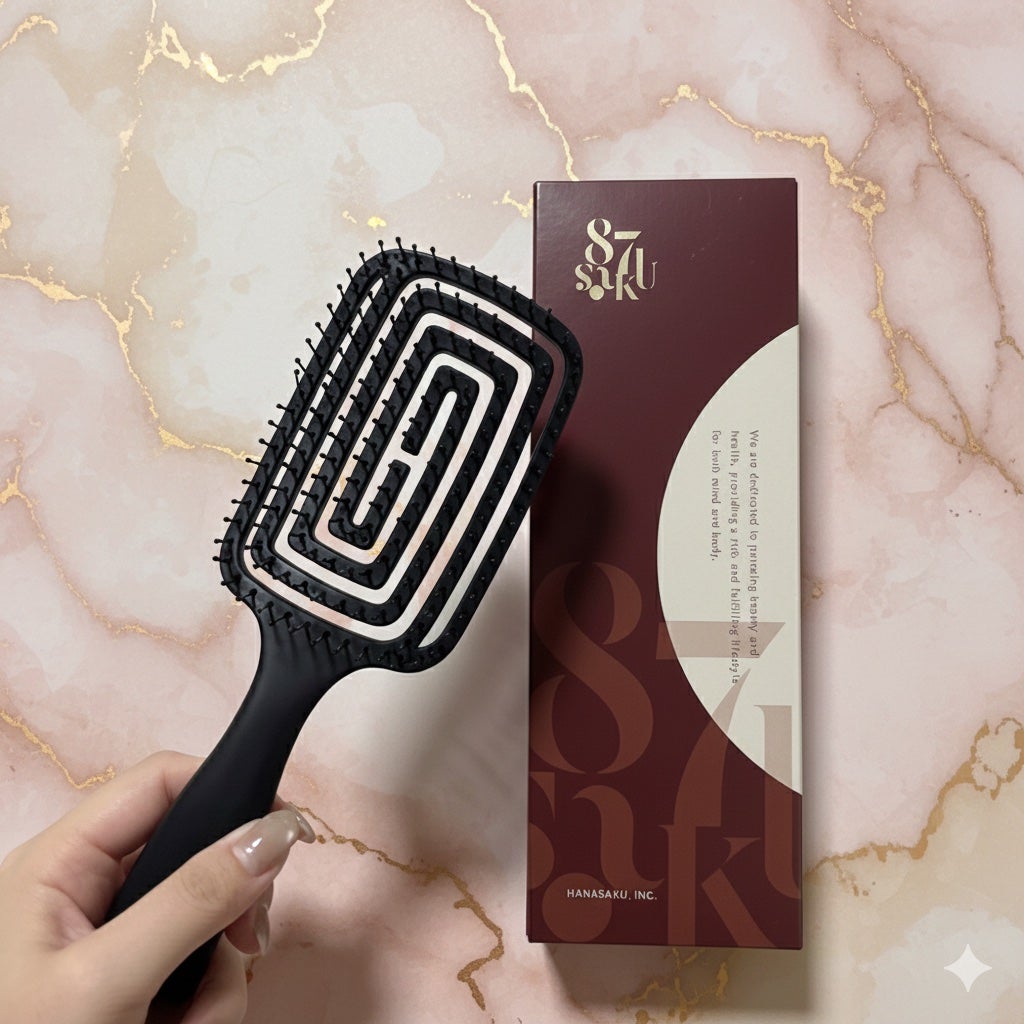 87saku ハナサク 速乾ブラシ/87saku/ヘアブラシを使ったクチコミ(2枚目)