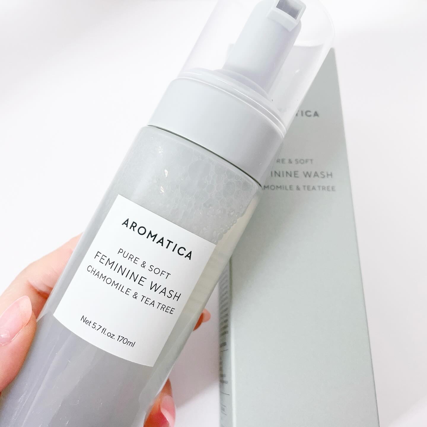 ピュア＆ソフトデリケートゾーンソープカモミール＆ティーツリー/AROMATICA/デリケートゾーンケアを使ったクチコミ（2枚目）