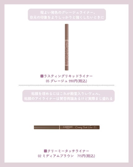 ラスティングリキッドライナー/キャンメイク/リキッドアイライナーを使ったクチコミ(6枚目)