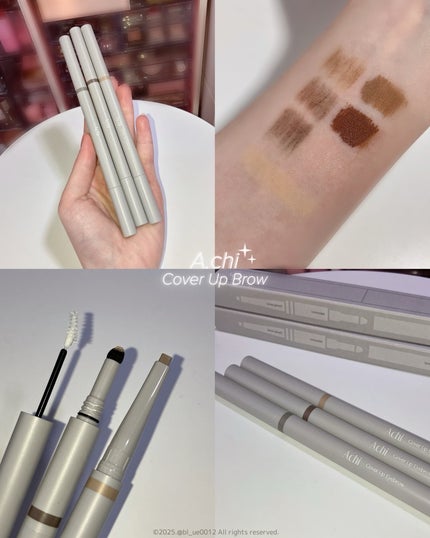A.chi カバーアップブロウのクチコミ「3in1アイブロウペンシル🤍
✦A.chi
カバーアップアイブロウ
01 Walnut L.....」(1枚目)