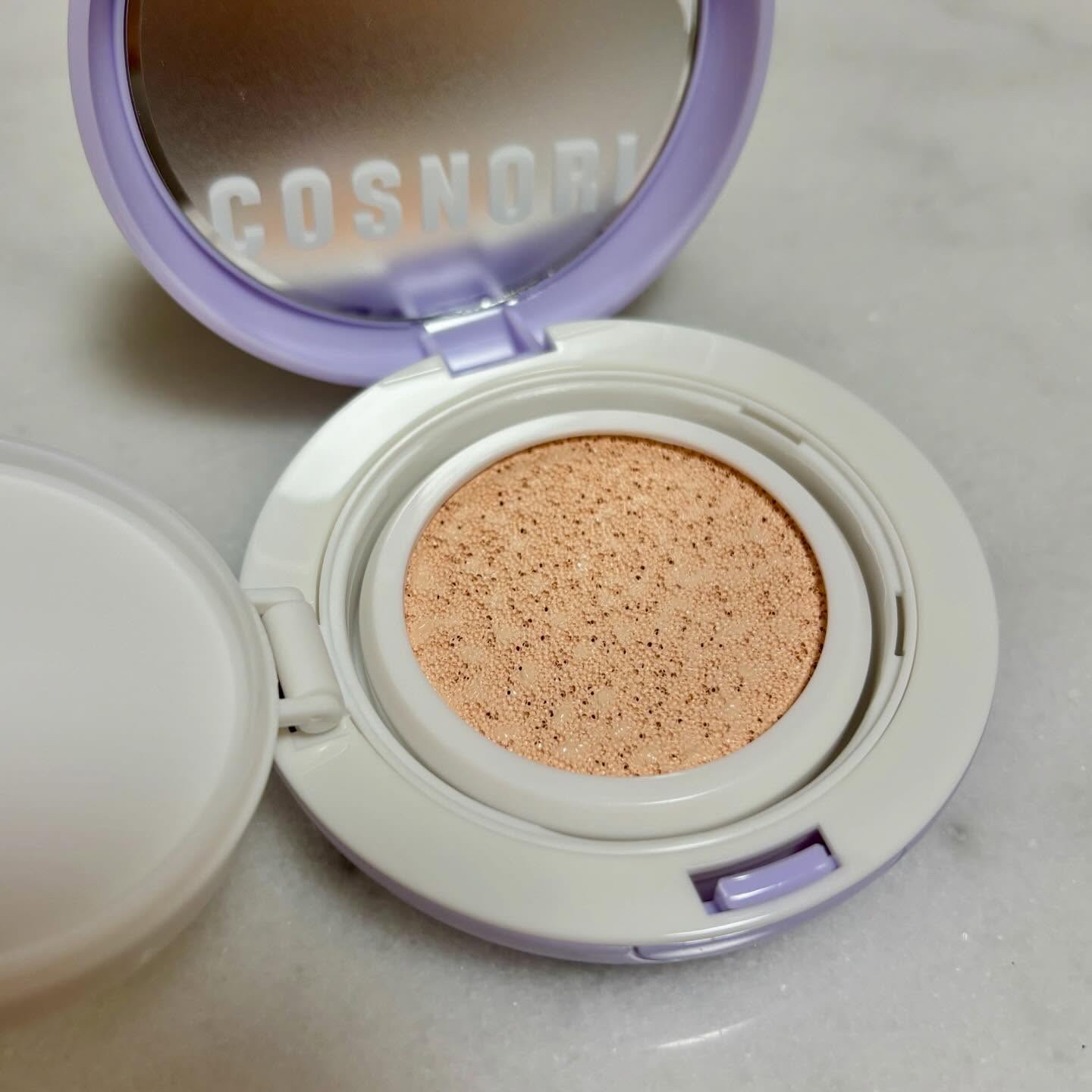 パンテノールバリアクッション/COSNORI/クッションファンデーションを使ったクチコミ（3枚目）