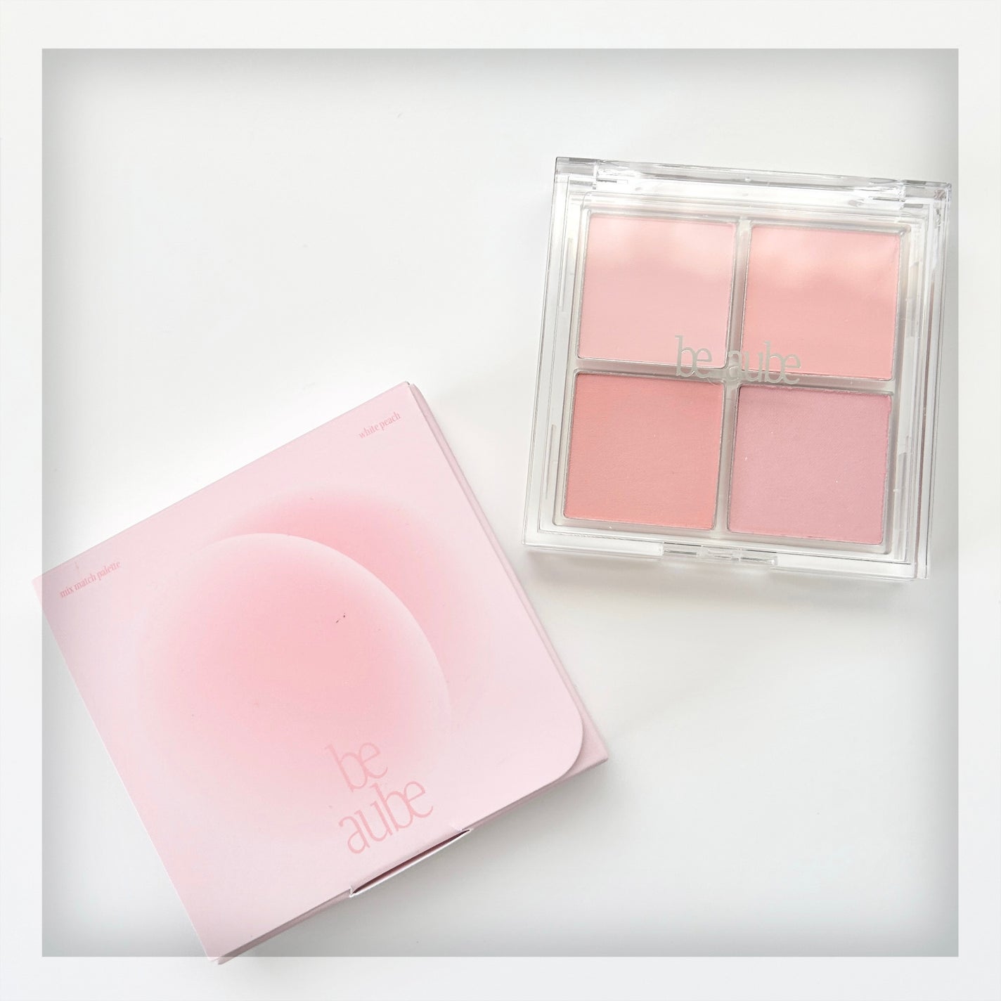 ミックスマッチチークパレット/be aube/パウダーチークを使ったクチコミ(1枚目)
