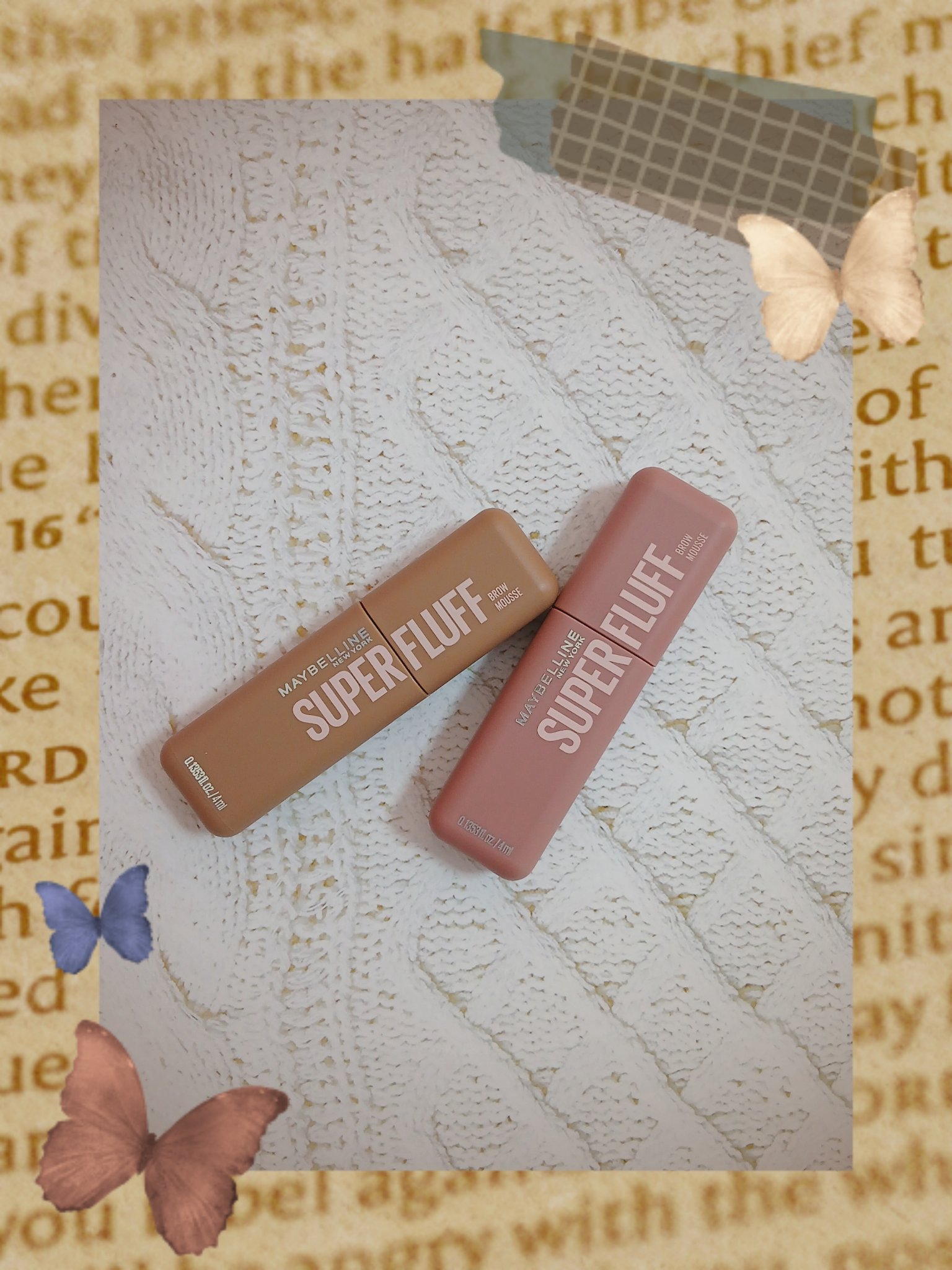 ＳＰ フラッフ ブロウ ムース/MAYBELLINE NEW YORK/眉マスカラを使ったクチコミ（1枚目）