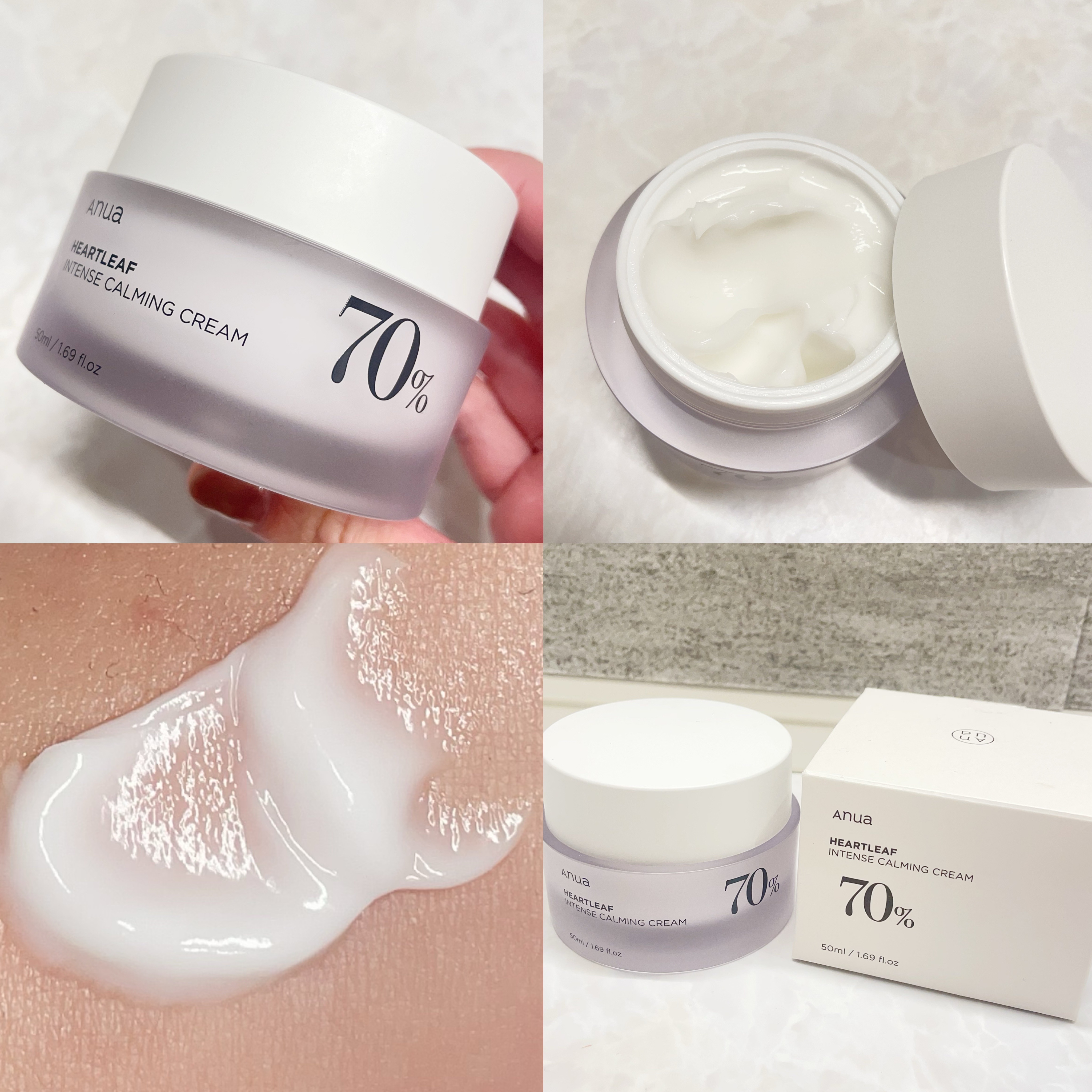 ドクダミ 70 インテンスカーミングクリーム/Anua/フェイスクリームを使ったクチコミ（3枚目）