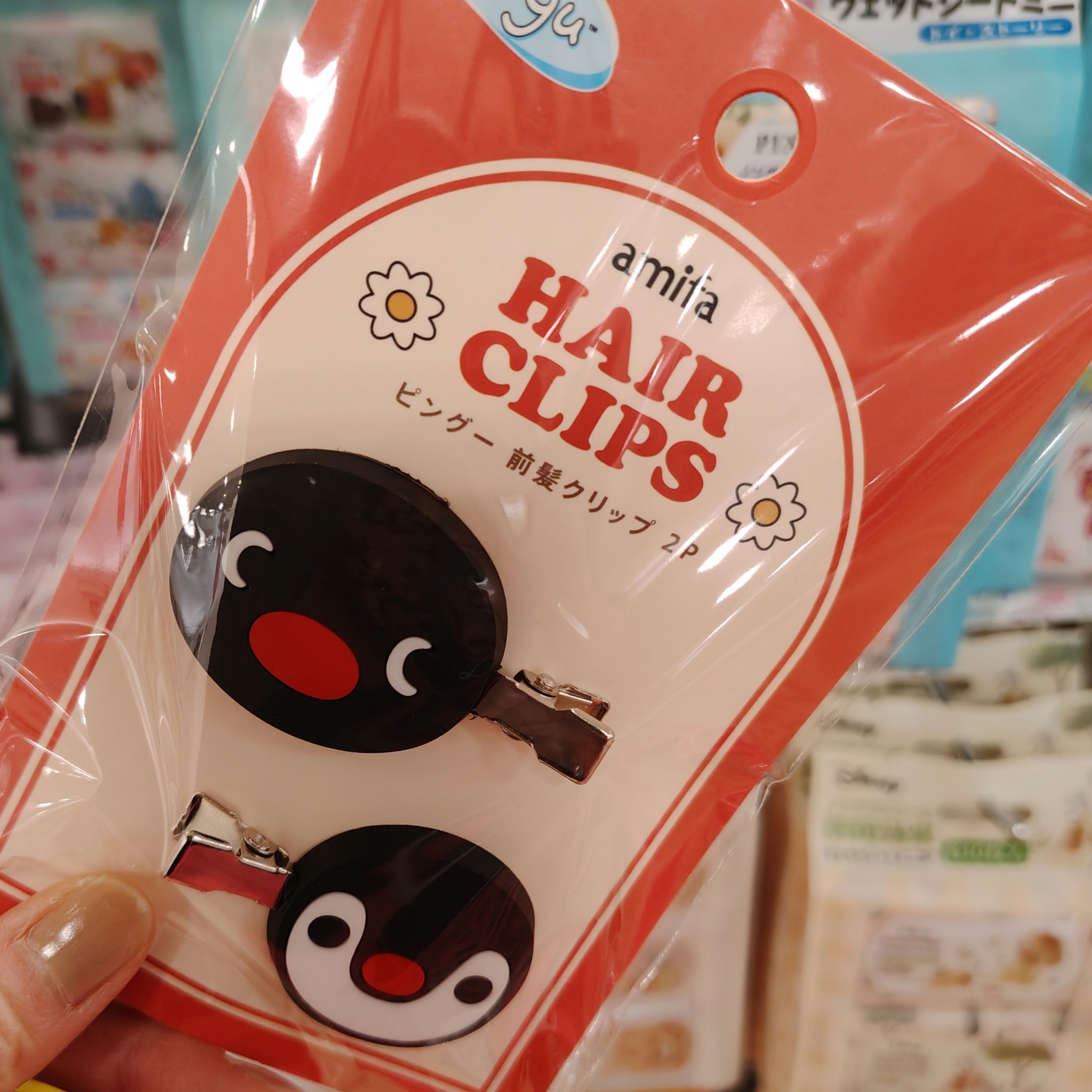 前髪クリップピングー/セリア/ヘアアクセサリーを使ったクチコミ（2枚目）