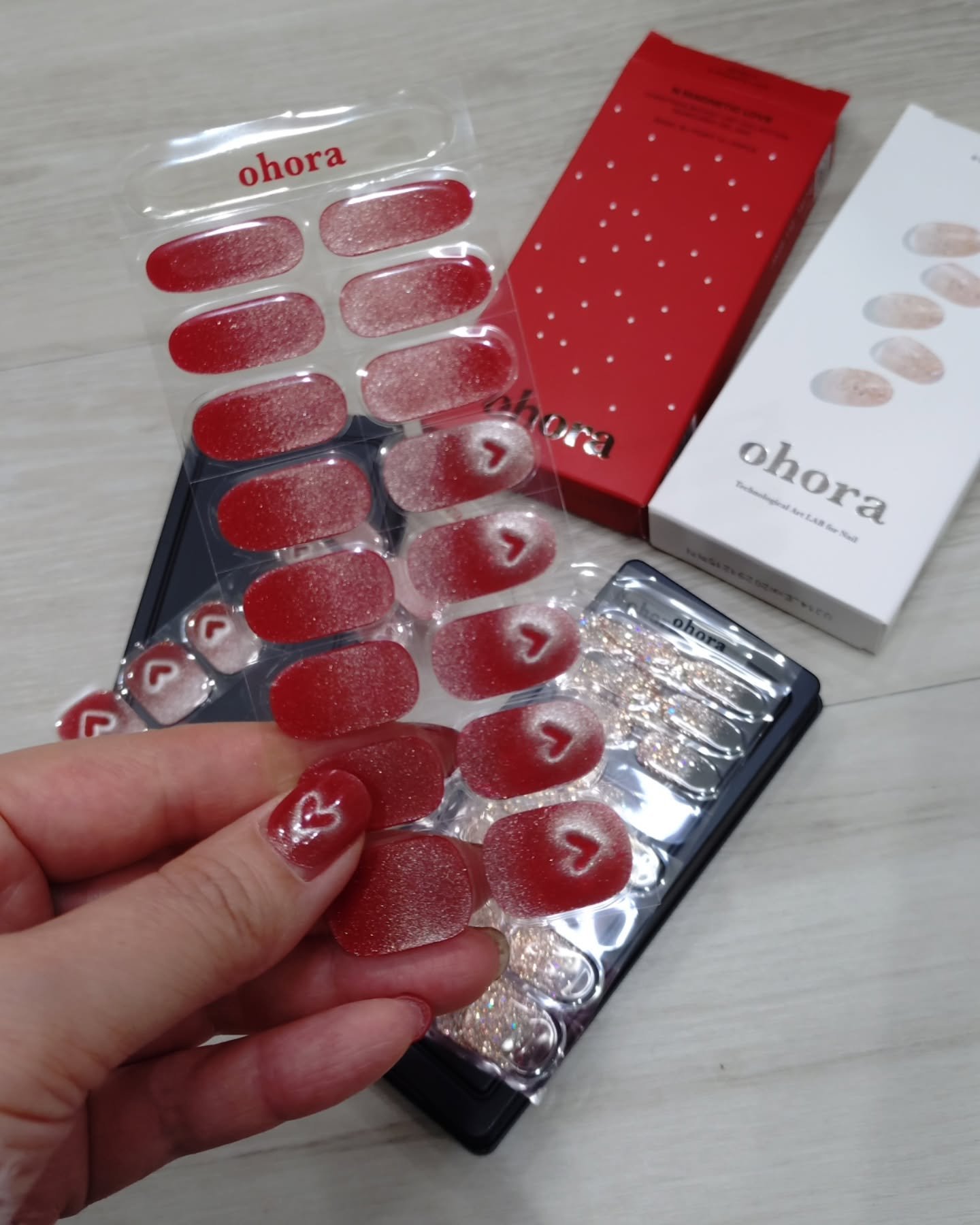 セミキュアジェルネイル（ハンド）/ohora/ネイルシールを使ったクチコミ（3枚目）