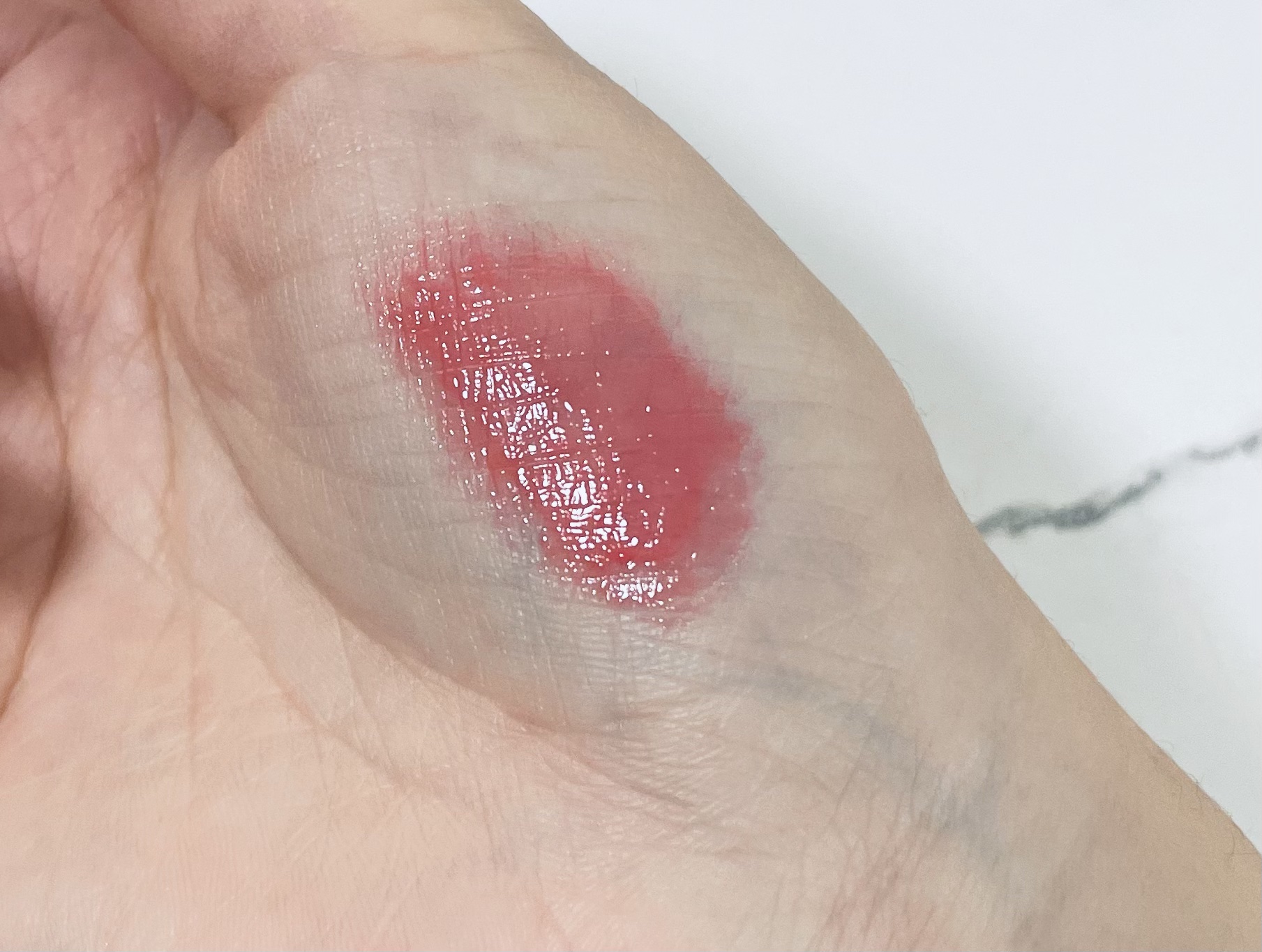 グラスティングメルティングバーム 02 ラヴィーピンク(Lovey Pink)/rom&nd/リップバームを使ったクチコミ（2枚目）