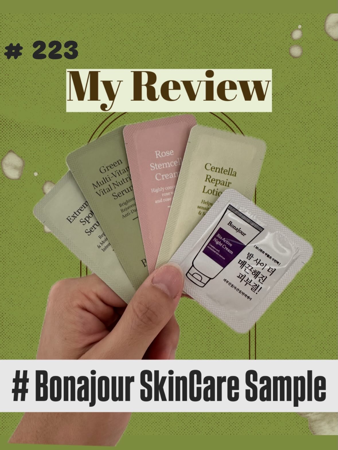 Bonajour センテラリフェアローションのクチコミ「Bonajourさんからアイクリームをいただいた時に
一緒にいただいたスキンケアのサンプルたち.....」（1枚目）