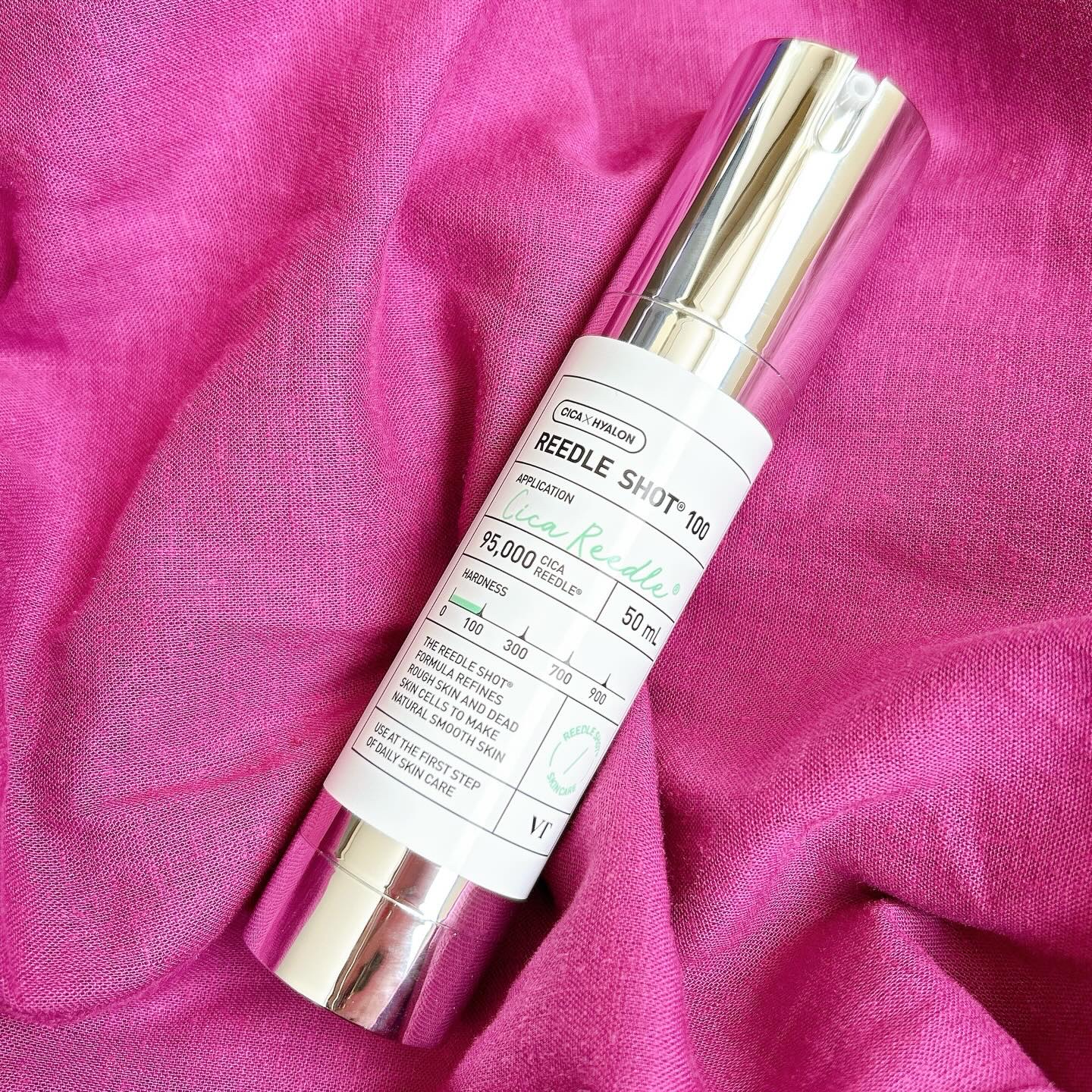 VT リードルショット100のクチコミ「VT 
リードルショット100

話題になっているVTのマイクロニードル配合のスキンケア🌿
1.....」（2枚目）