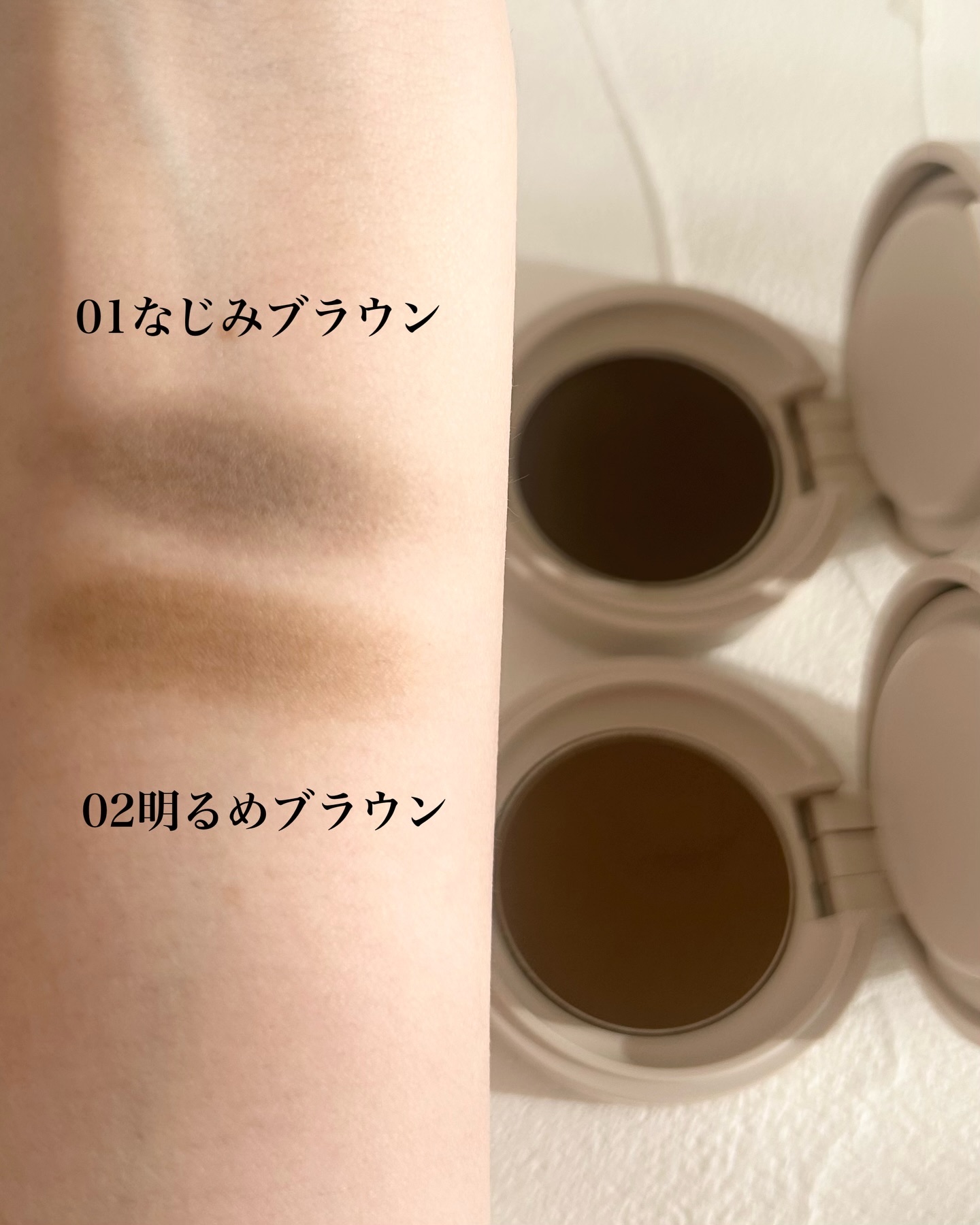 コンパクトブラシ/CEZANNE/メイクブラシを使ったクチコミ（2枚目）