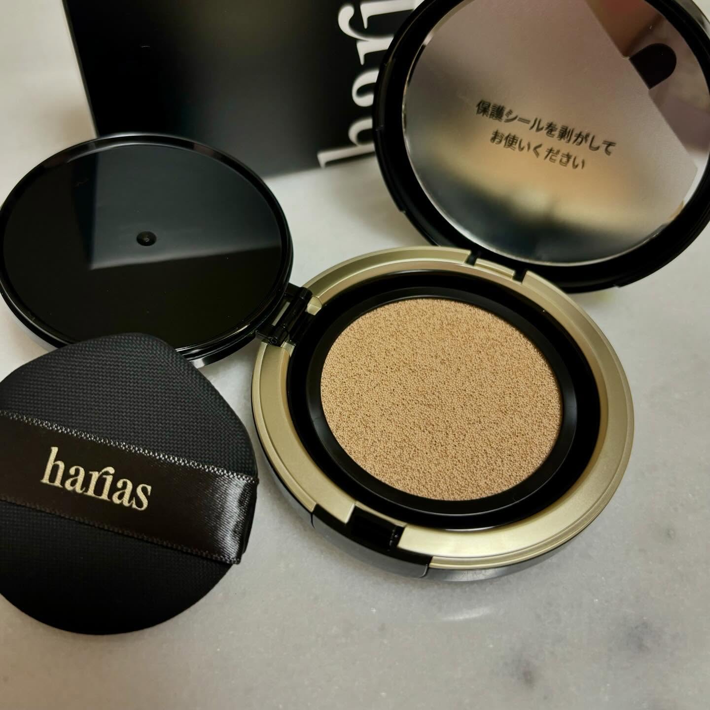 HARIAS HARIAS　薬用クッションファンデーションのクチコミ「＼HARIAS 薬用クッションファンデーション／ 
 
HARIASは、効果のみえるスキンケア.....」（3枚目）