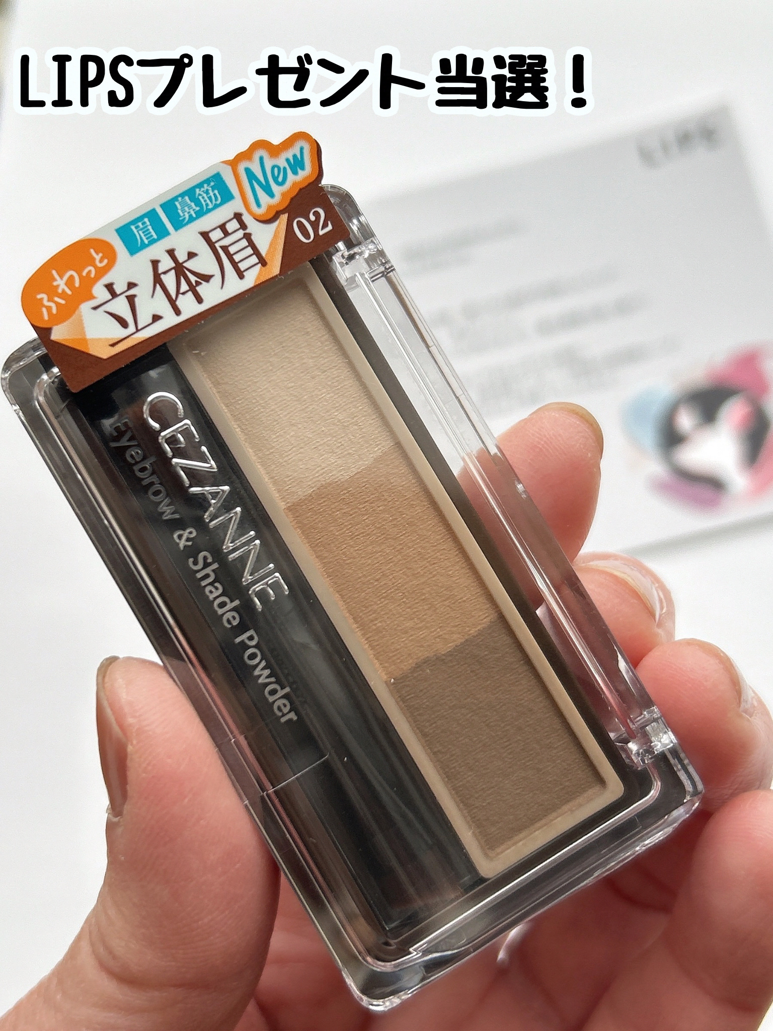 アイブロウ＆シェードパウダー/CEZANNE/パウダーアイブロウを使ったクチコミ（1枚目）