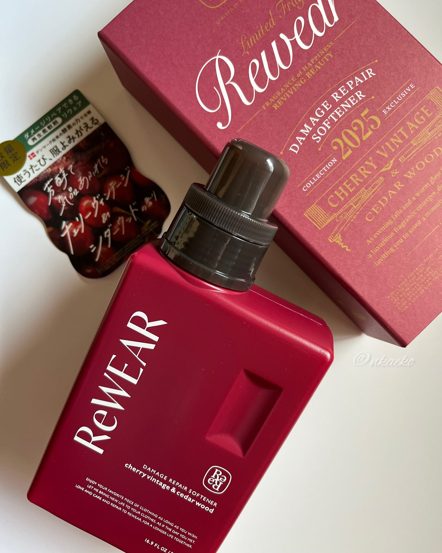 リウェア 再生柔軟剤 チェリーヴィンテージ&シダーウッド/ReWEAR/柔軟剤を使ったクチコミ(5枚目)