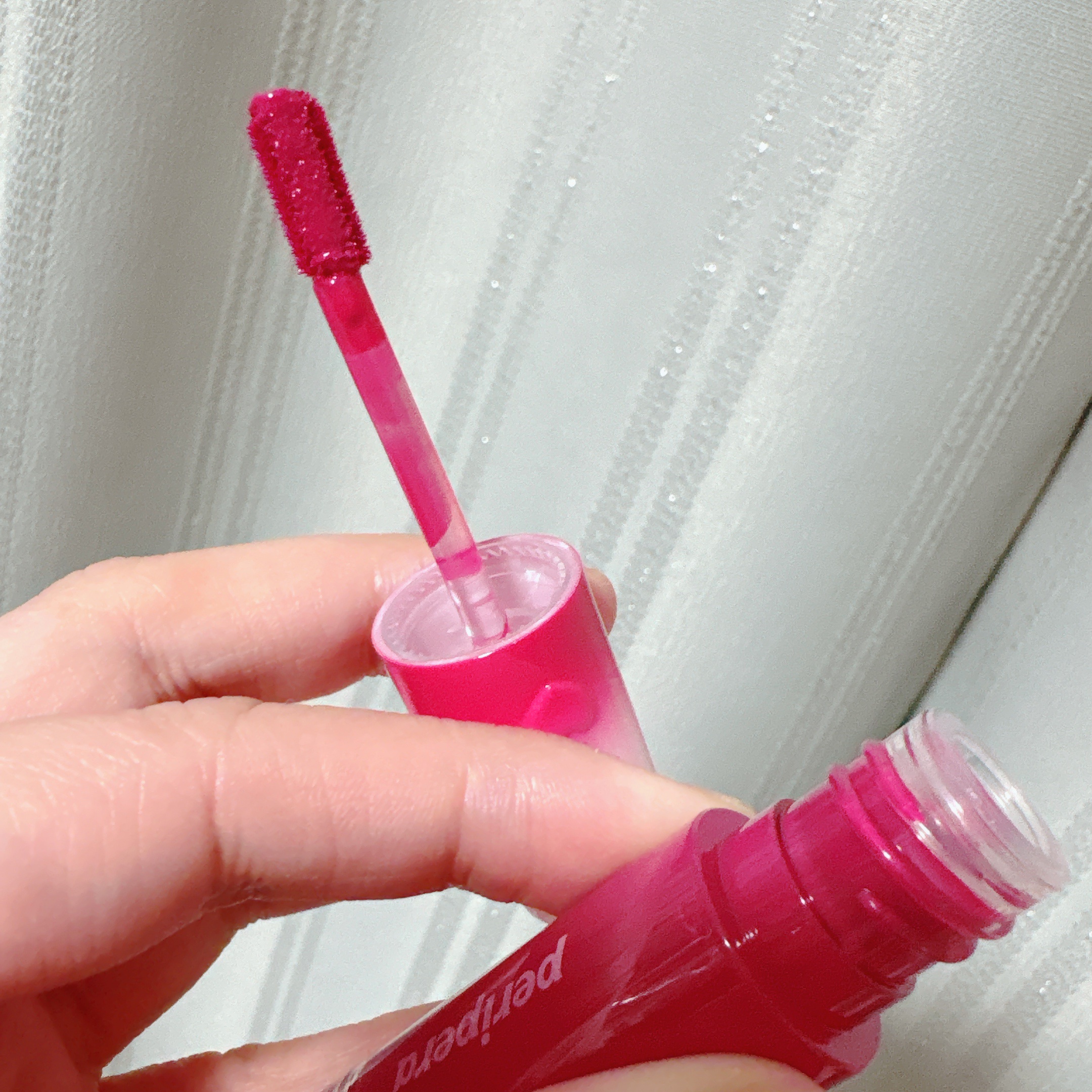 ペリペラ インク ムード グロイ ティント 38 PLUM PRINCESS(クールプラム世子嬪)【宮】/PERIPERA/リップティントを使ったクチコミ（2枚目）