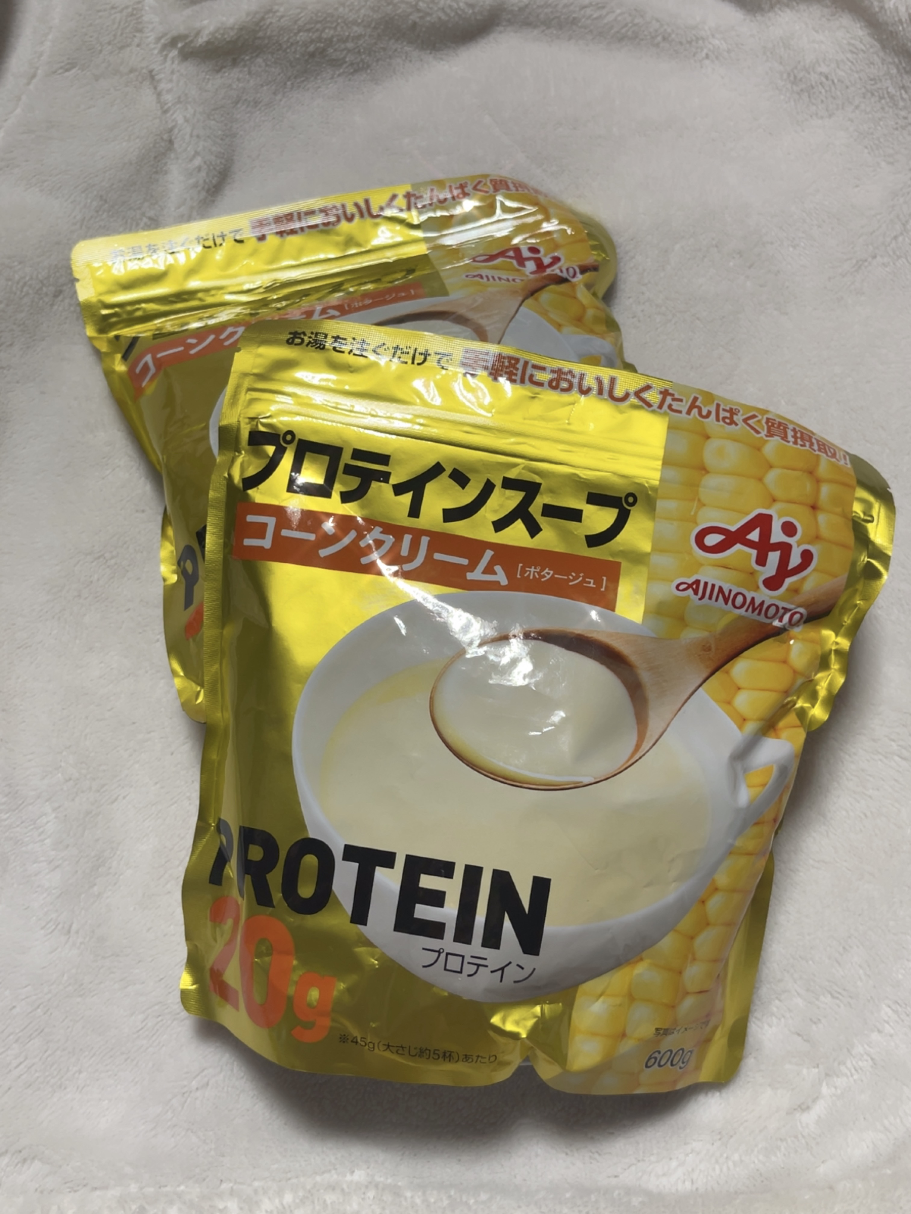 プロテインスープ コーンクリーム/味の素/その他プロテインを使ったクチコミ（1枚目）