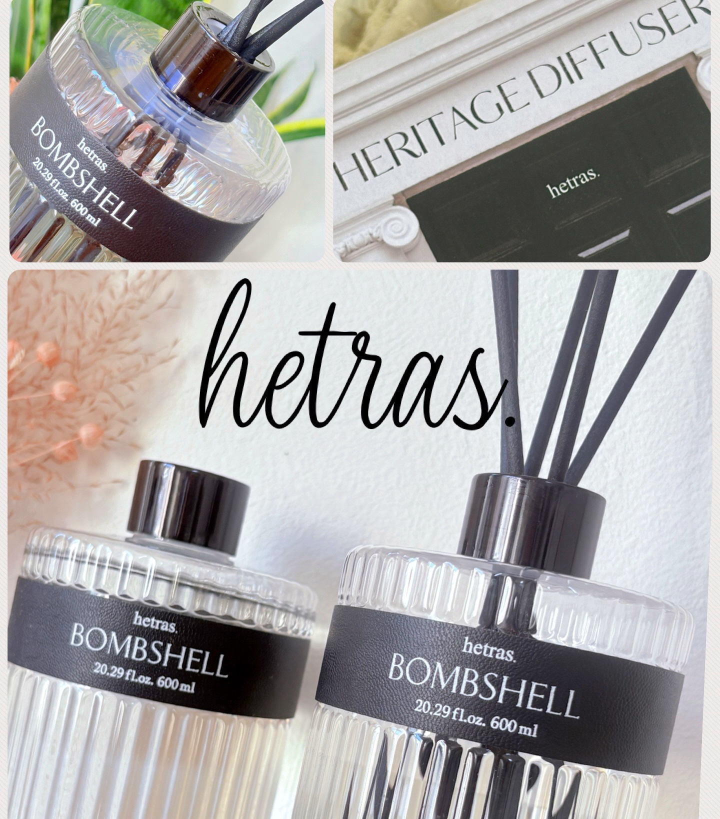 ⚪️hetras⚪️

＠hetras.official.jp

ヘリテージディフューザー
【Bombshell】


🇰🇷韓国1位フレグランスブランドからの新作
ヘトラス新作もやっぱりおしゃれなデザイン✨
ガラス瓶