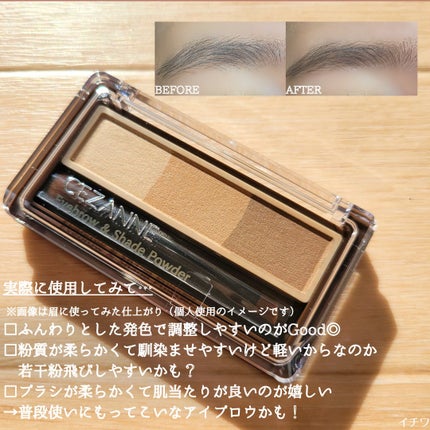 アイブロウ&シェードパウダー/CEZANNE/パウダーアイブロウを使ったクチコミ(5枚目)