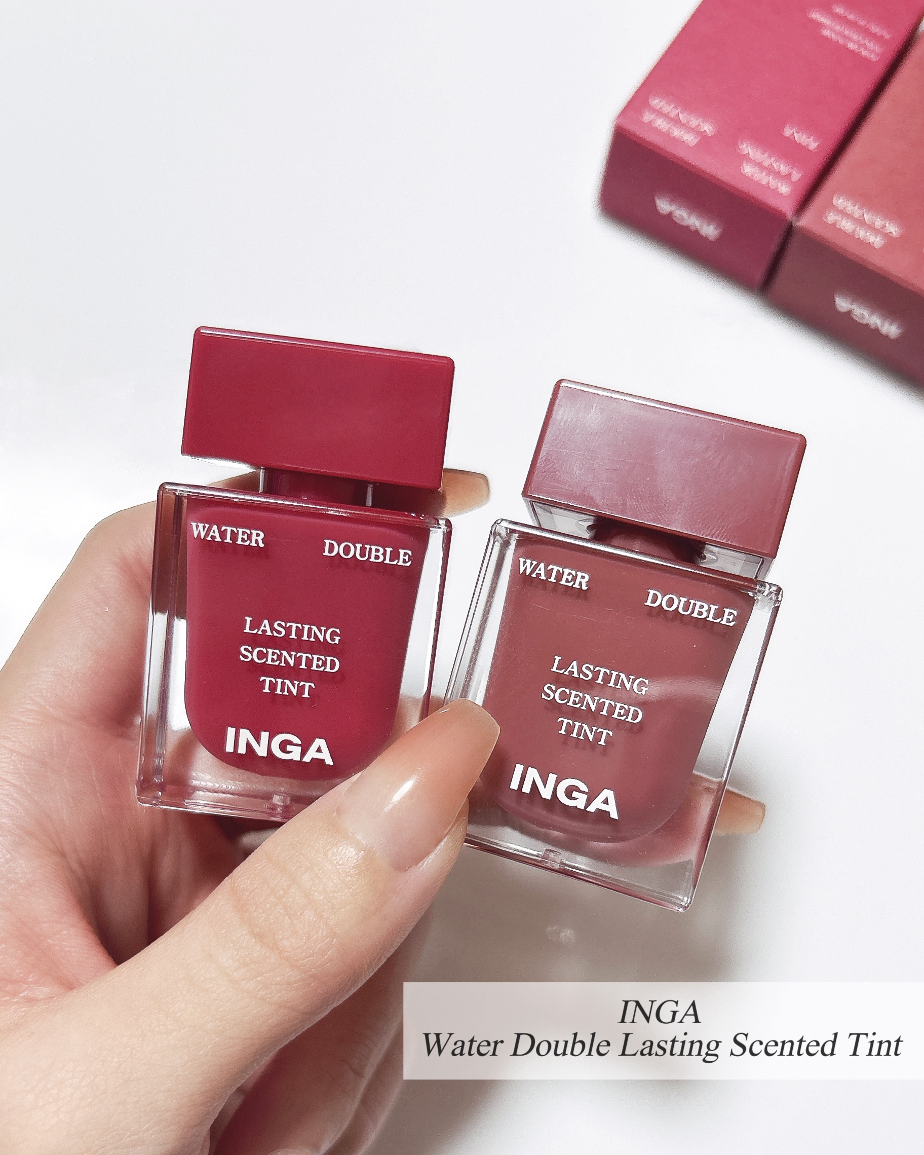 ウォーターダブルラスティングセンティッドティント/INGA/リップティントを使ったクチコミ（2枚目）
